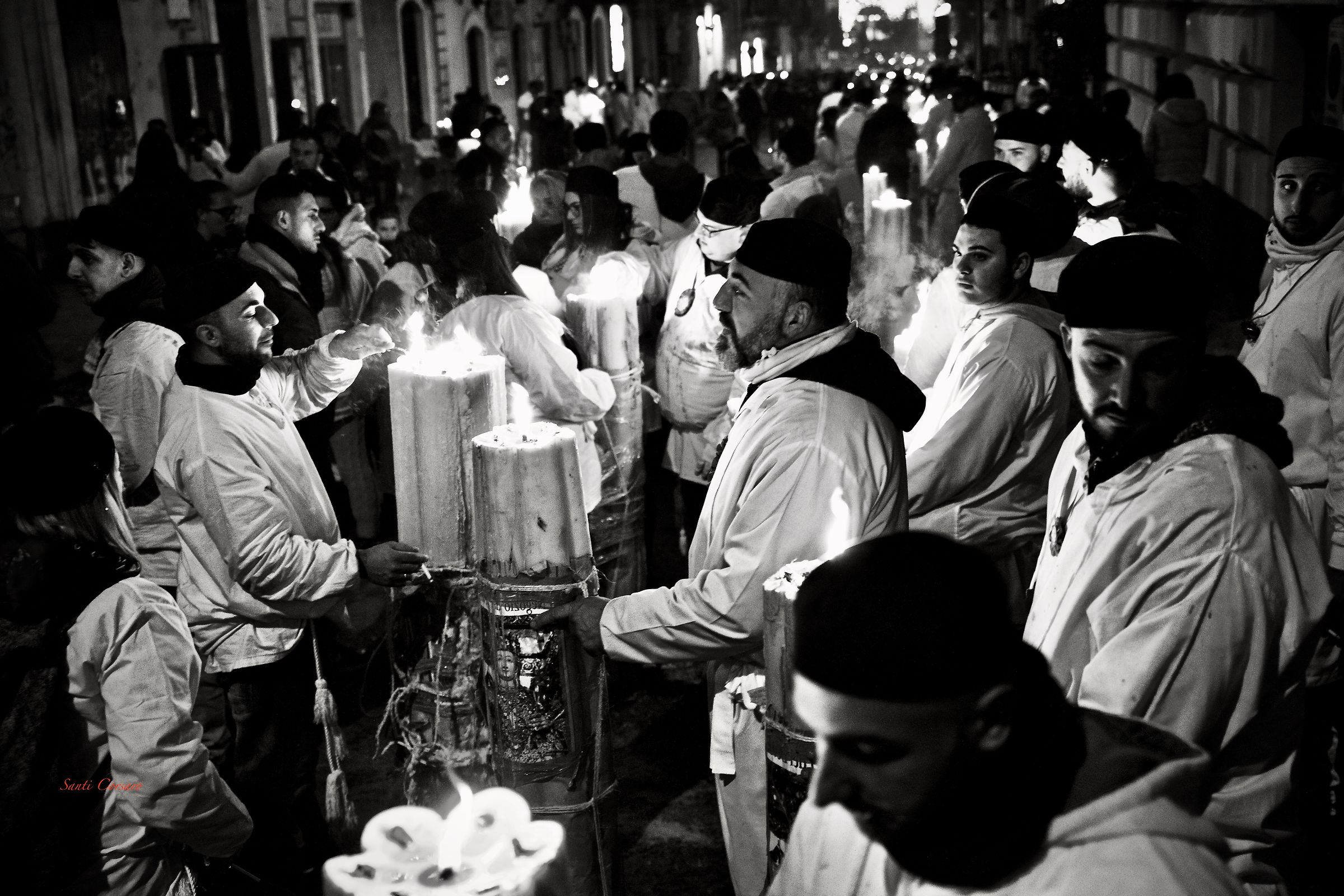 1 Km of Wax and fire. S. Agata