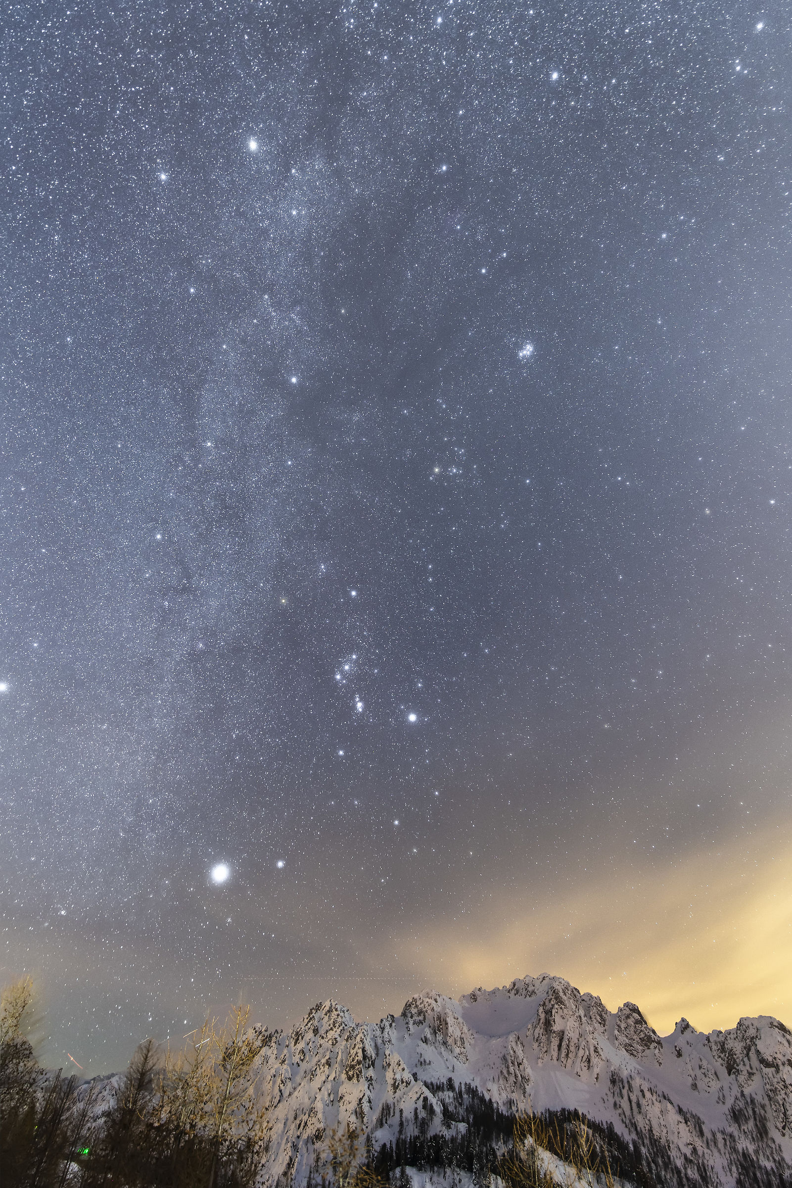 Milky Way to the peaks hunters Julian Alps