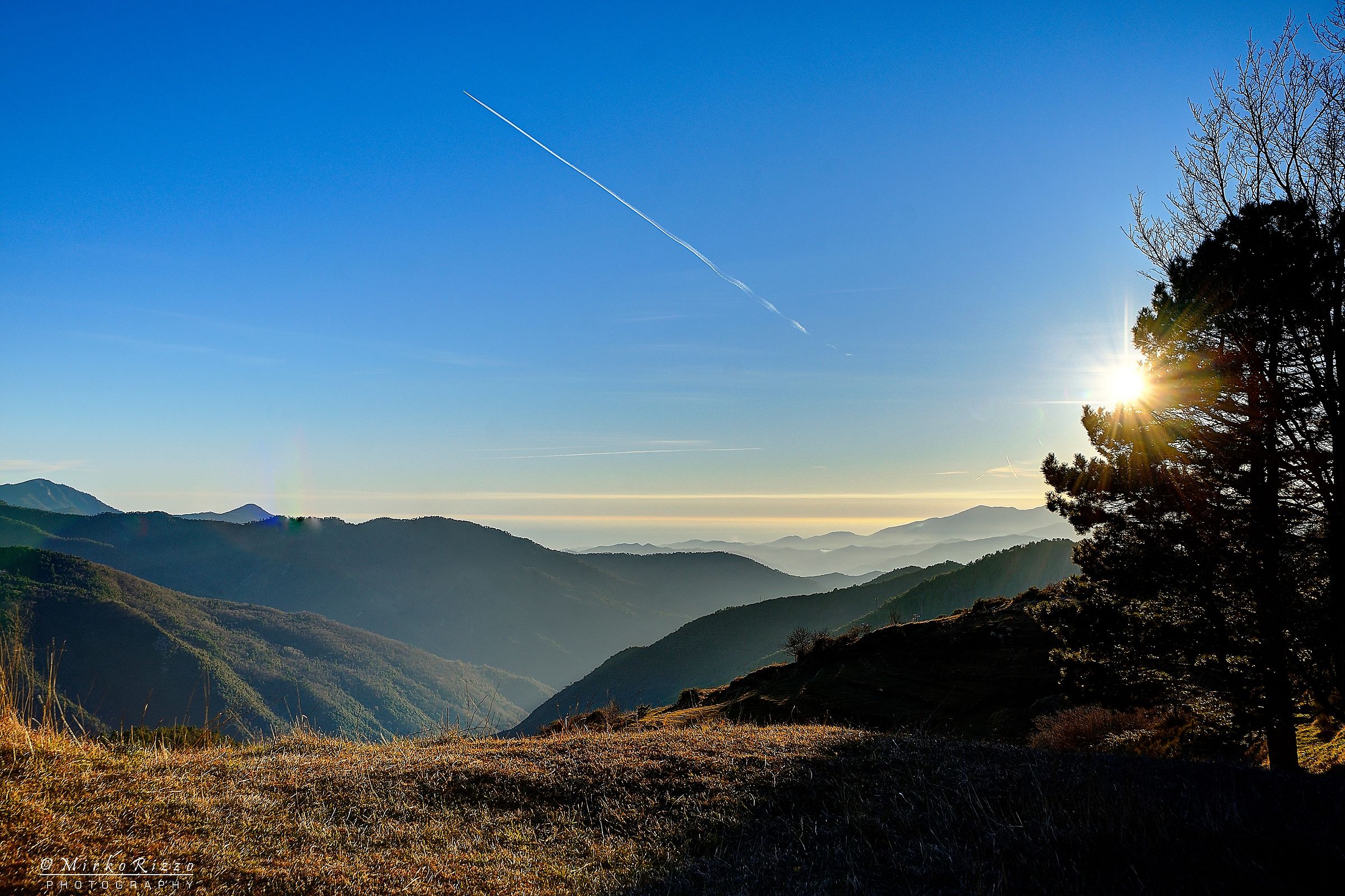 Sunset from the Langan