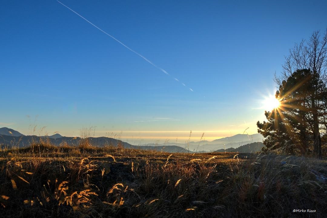 Sunset from the Langan