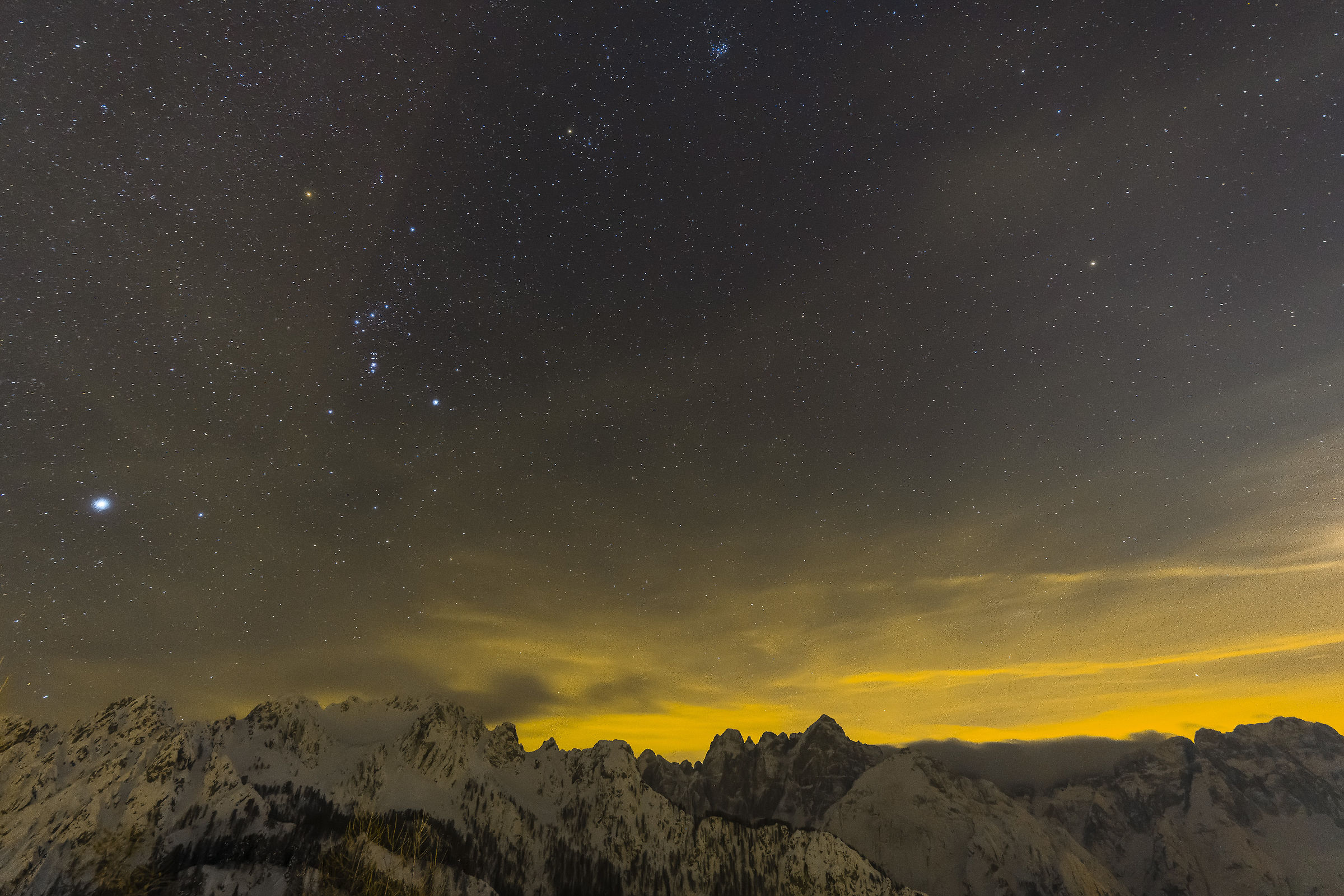 Alpi Giulie e stelle