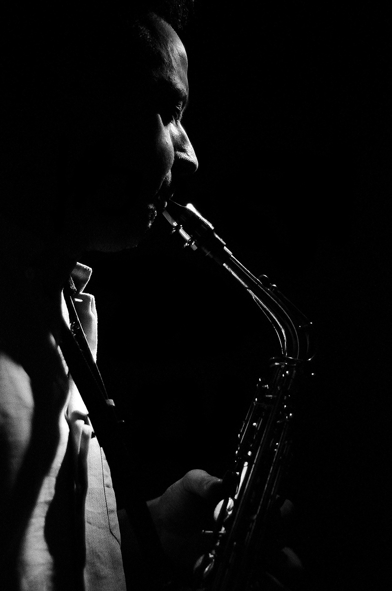 The saxophonist