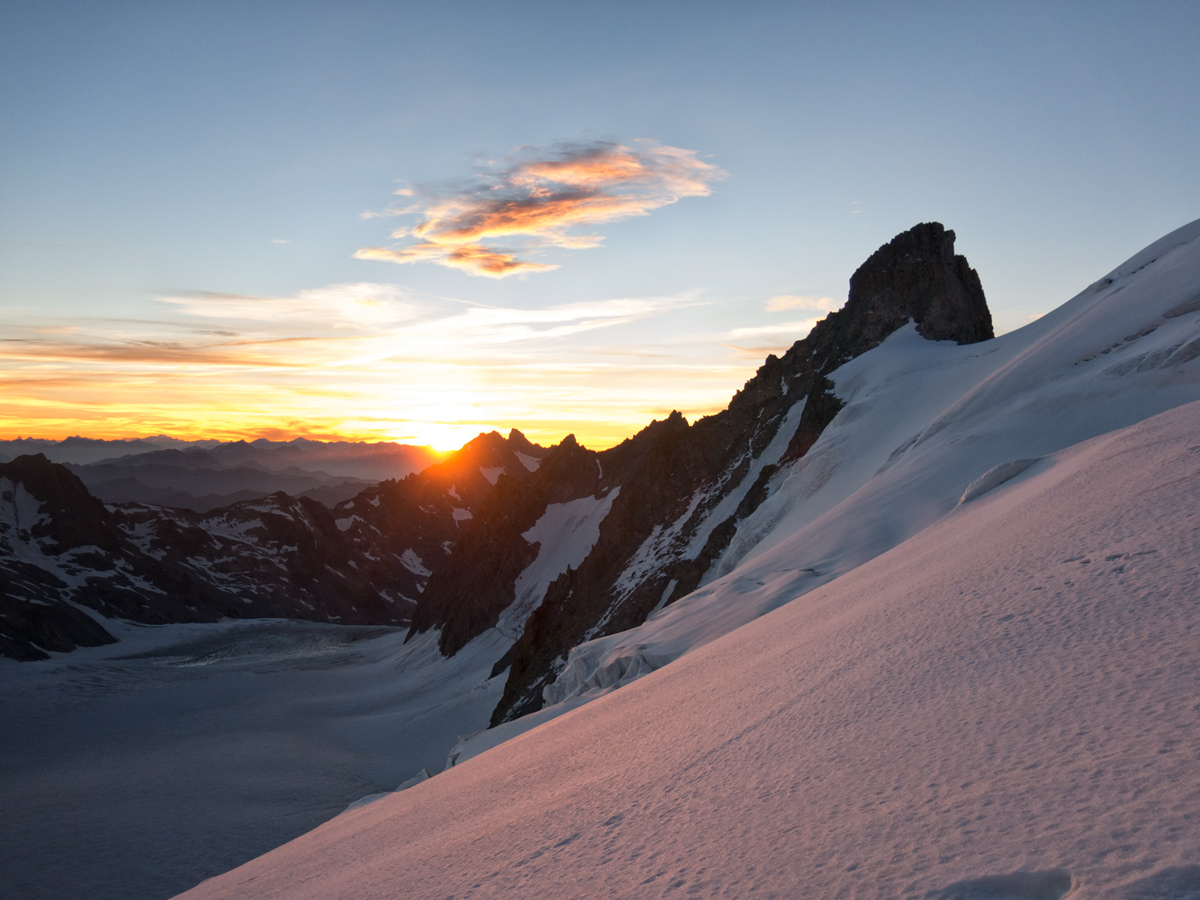 Alba on the Barre des Ecrins
