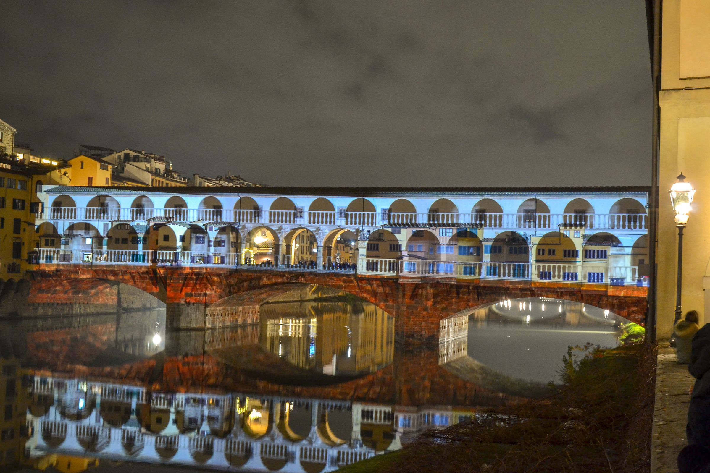 Ponte vecchio a Natale