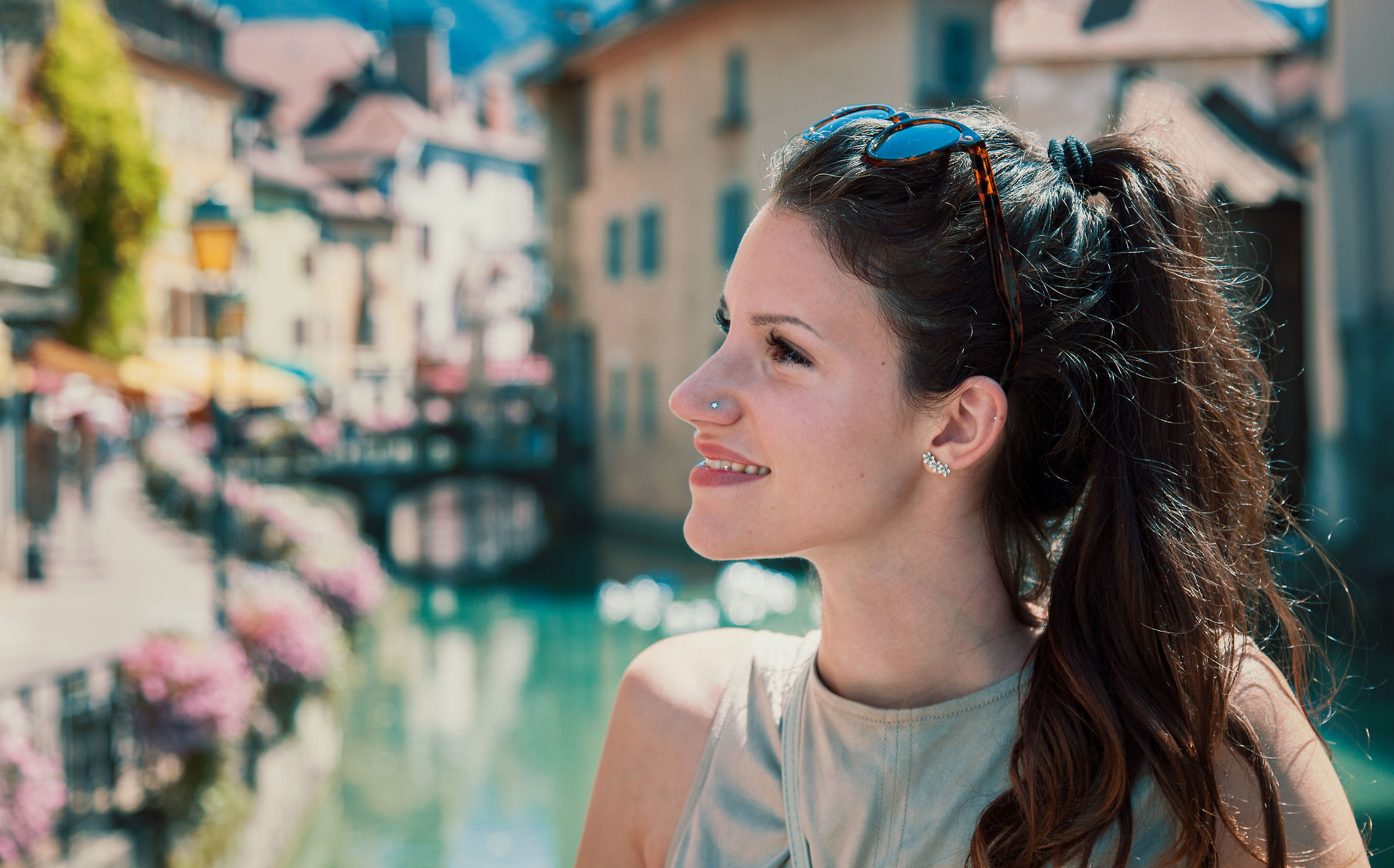 Mia moglie a Chamonix.