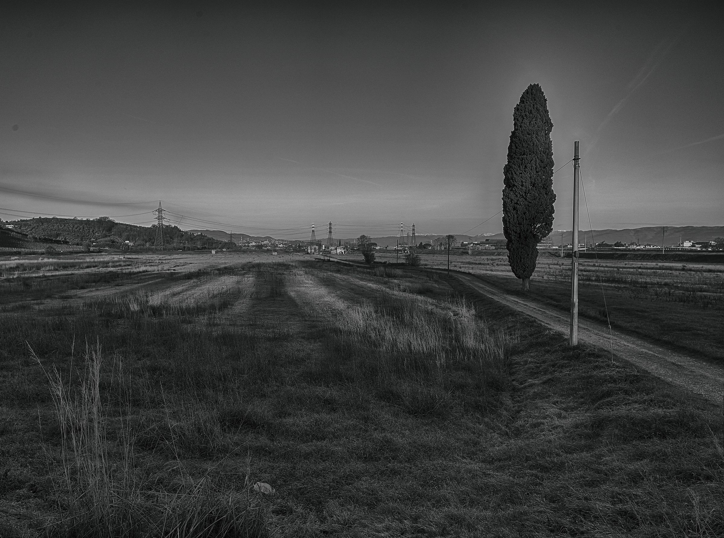 On the border of the city