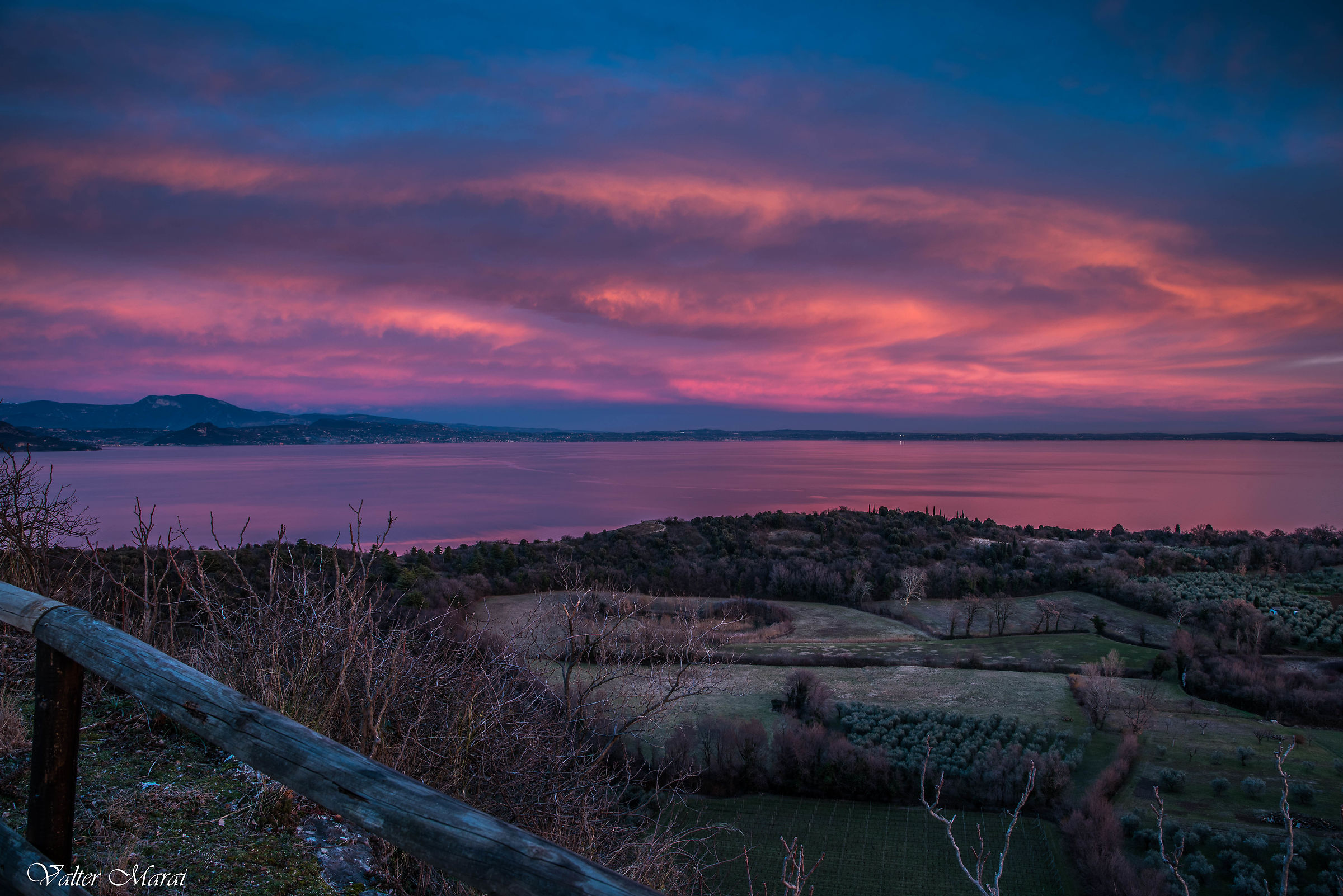 Sunset from the fortress of Manerba