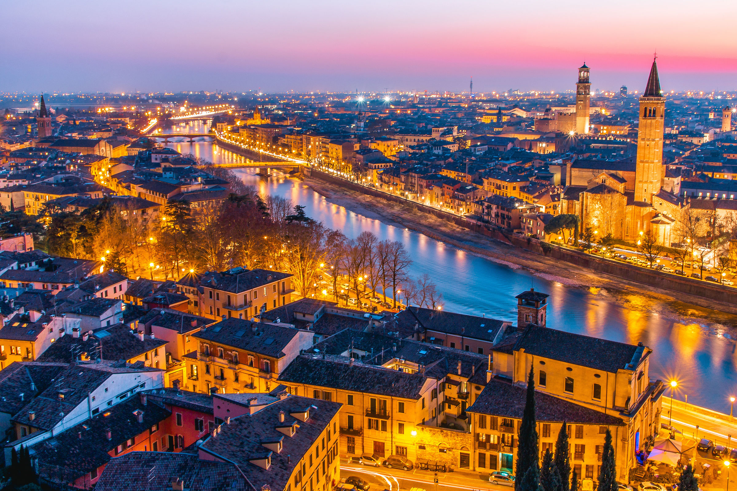 Tramonto su Verona