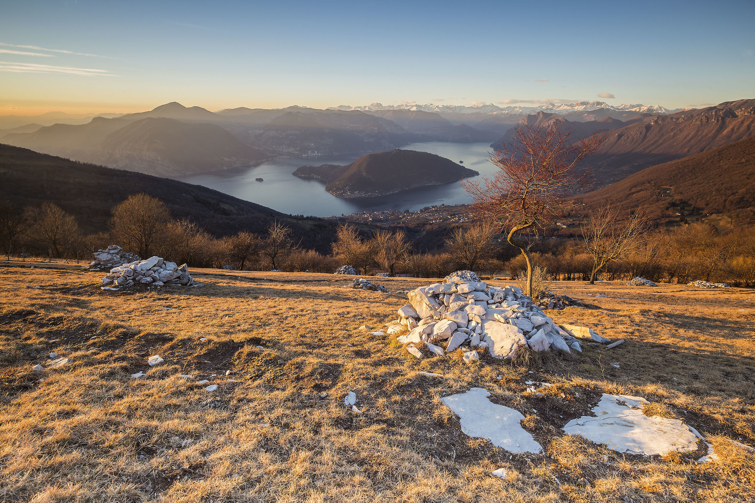 vista sul lago d'Iseo