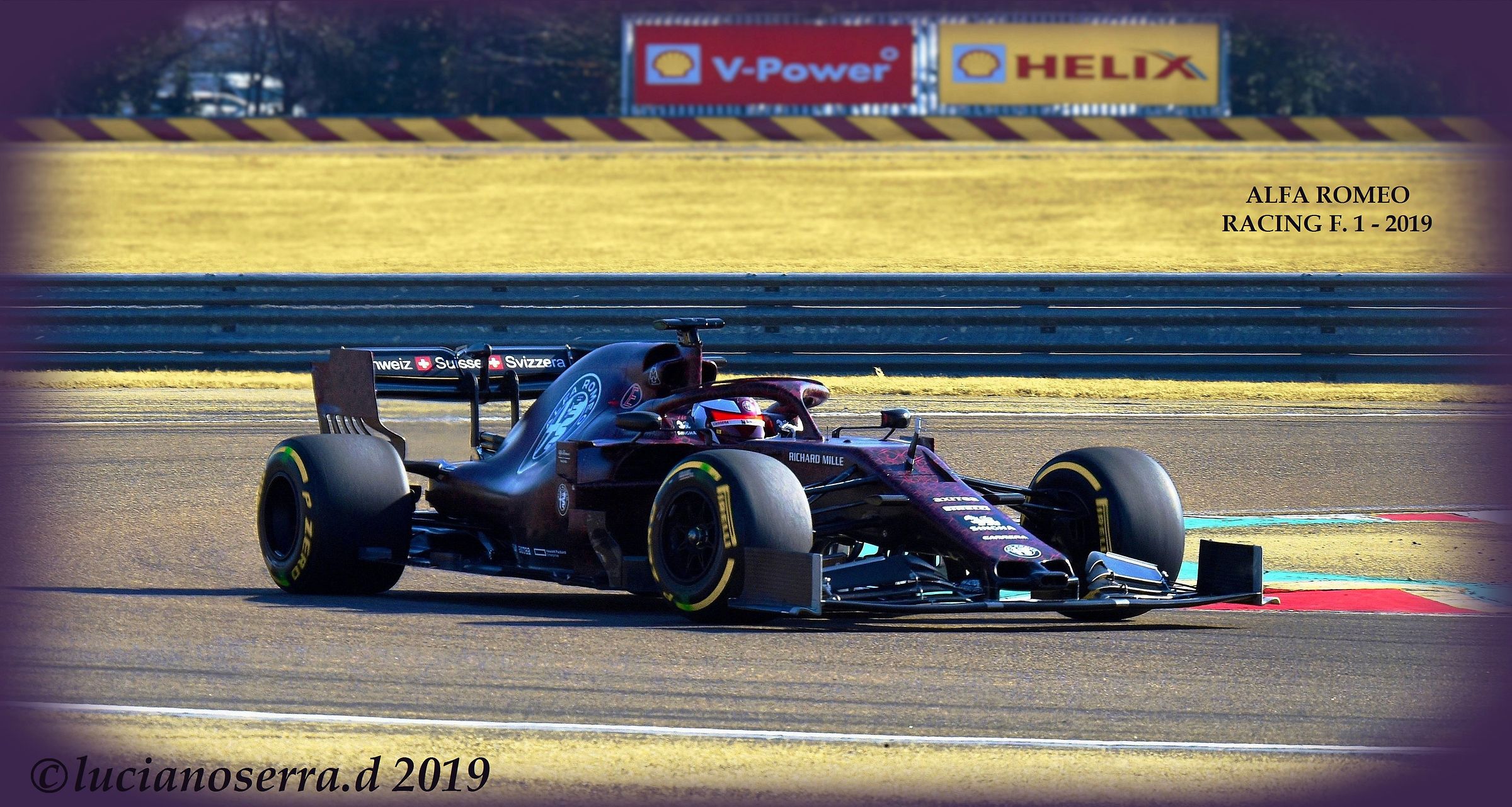 Kimi Raikkonen on Alfa Romeo Racing F. 1 2019