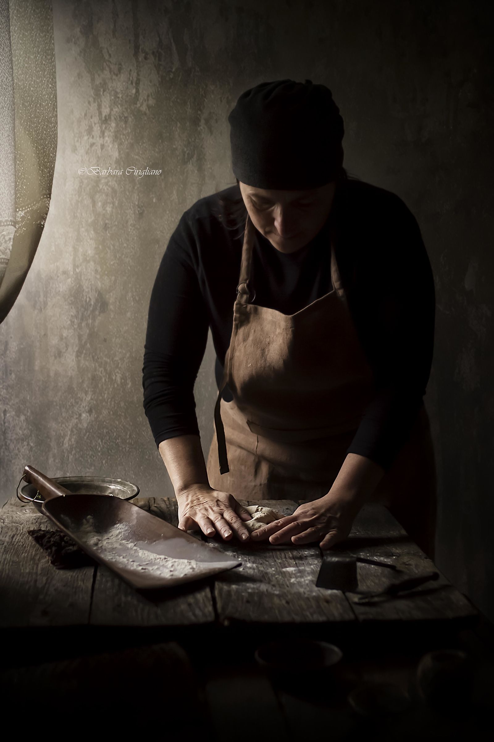 of hands and dough...