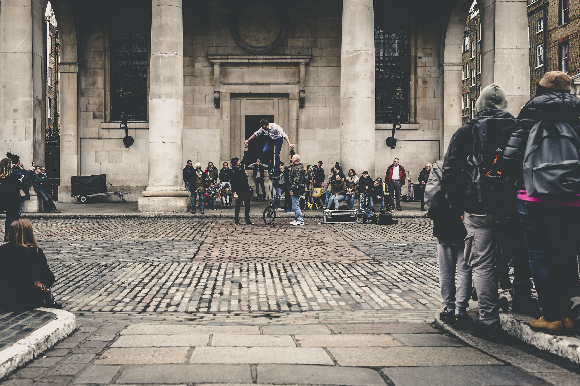 Street artist in Covent Garden