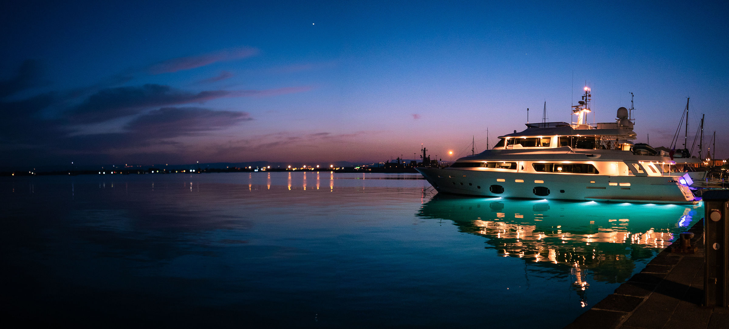 Evening at the Port of Syracuse