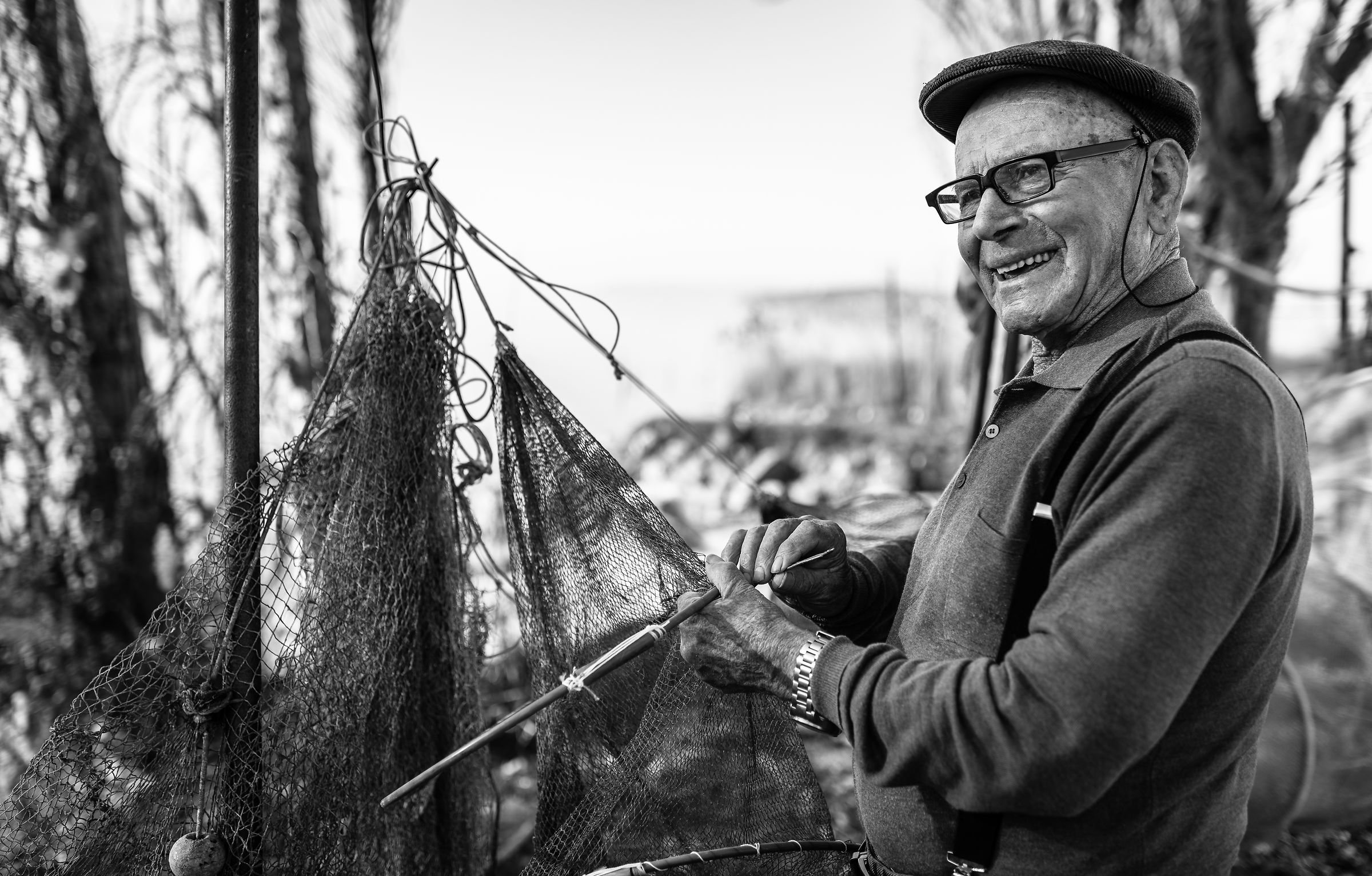 Il Decano dei pescatori di Lago