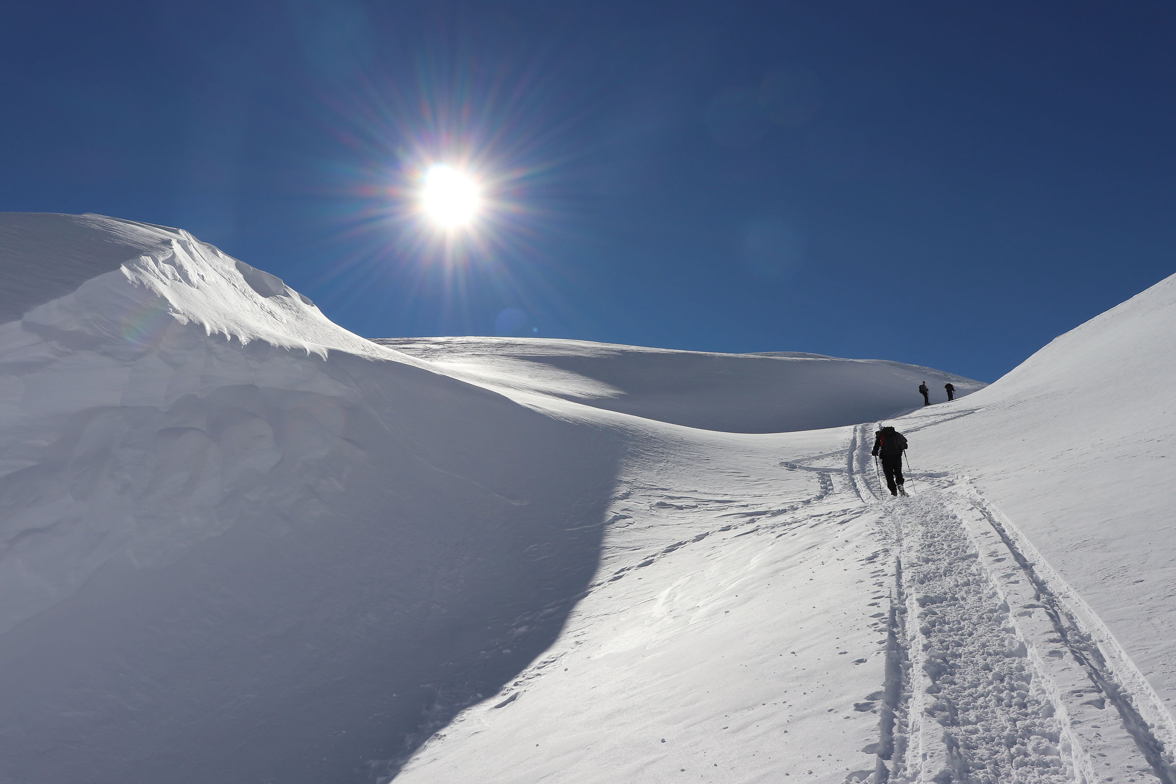 in cammino verso la vetta