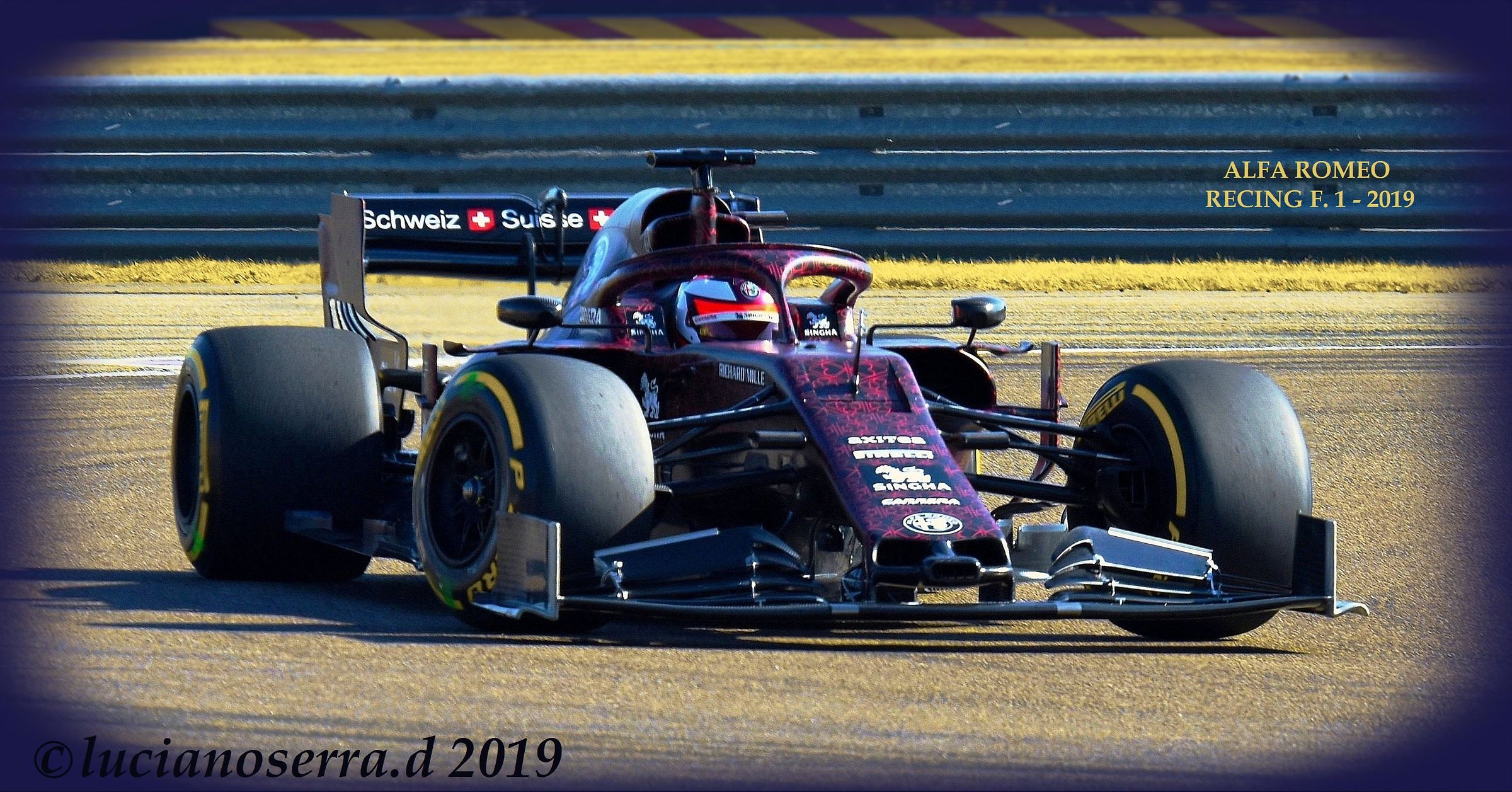 Kimi Raikkonen on Alfa Romeo Racing F. 1 2019