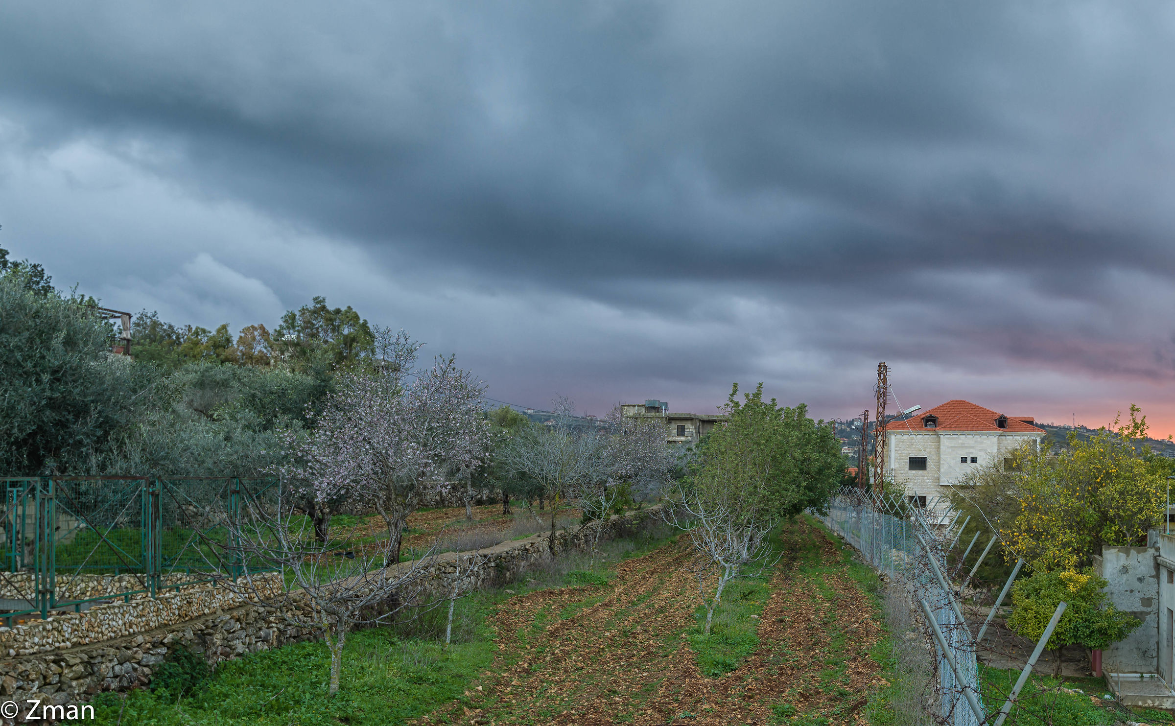 tramonto in una giornata fredda