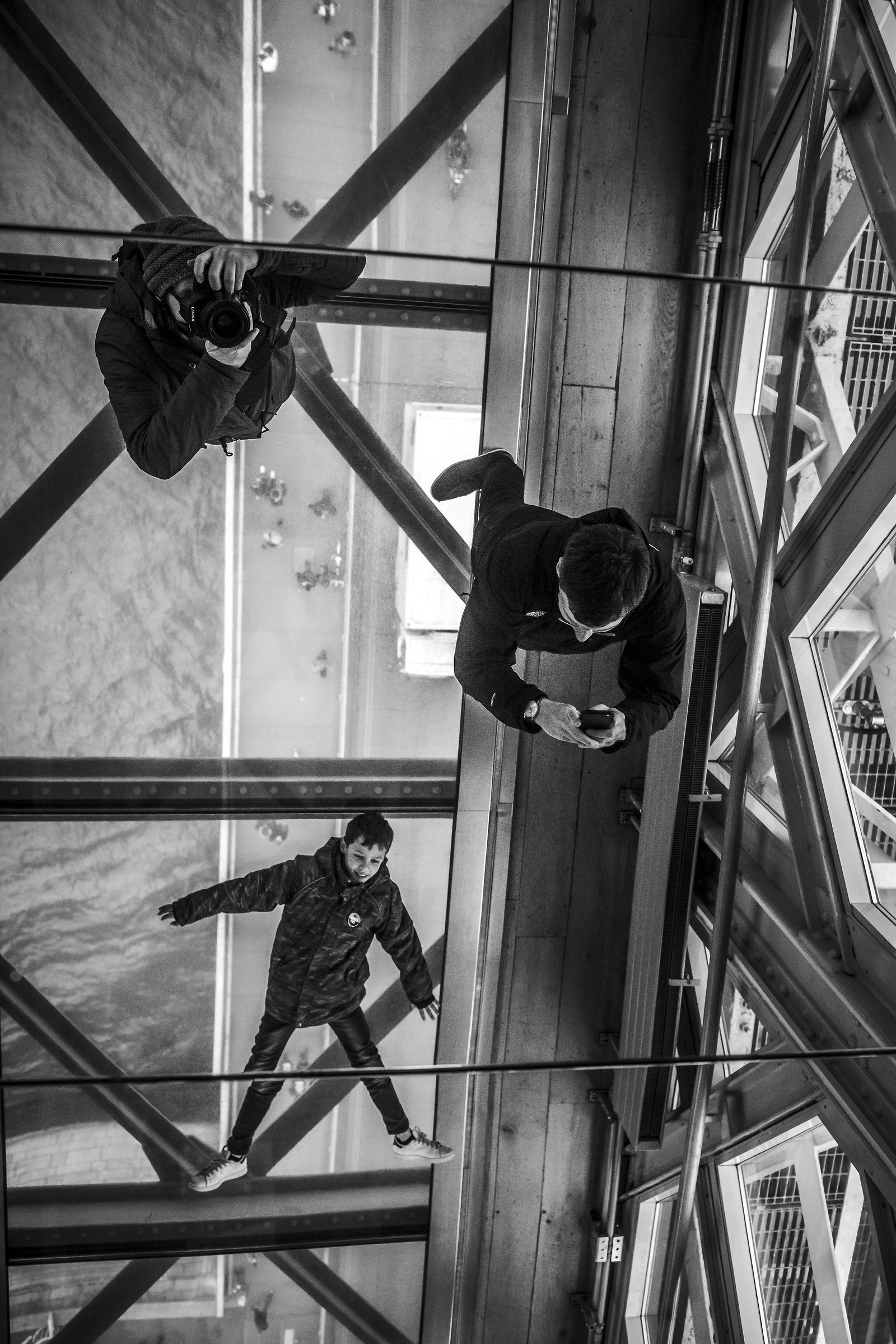 three above the bridge