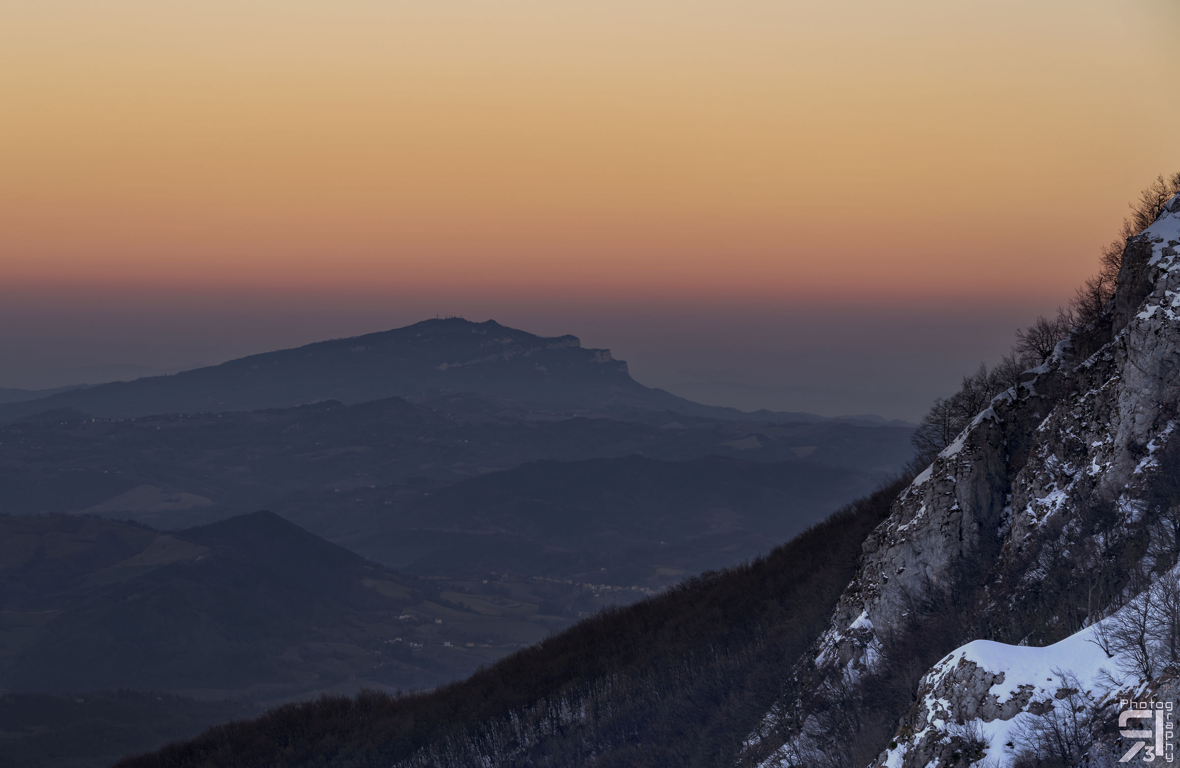 Tramonto montagna