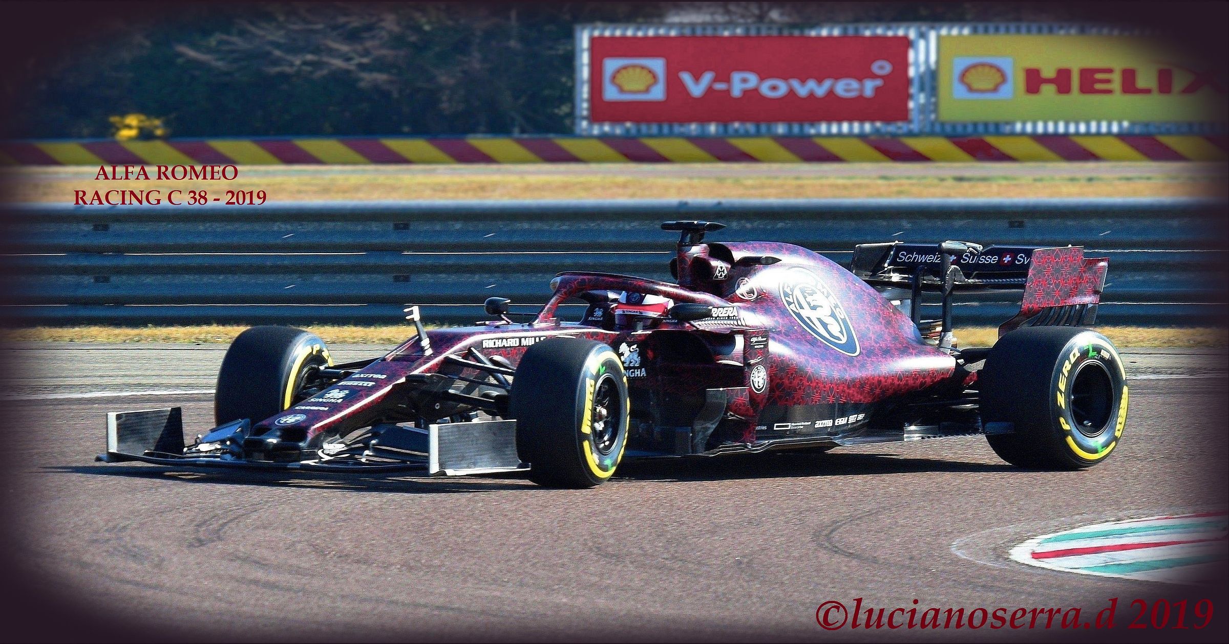 Kimi Raikkonen on Alfa Romeo Racing C 38-2019