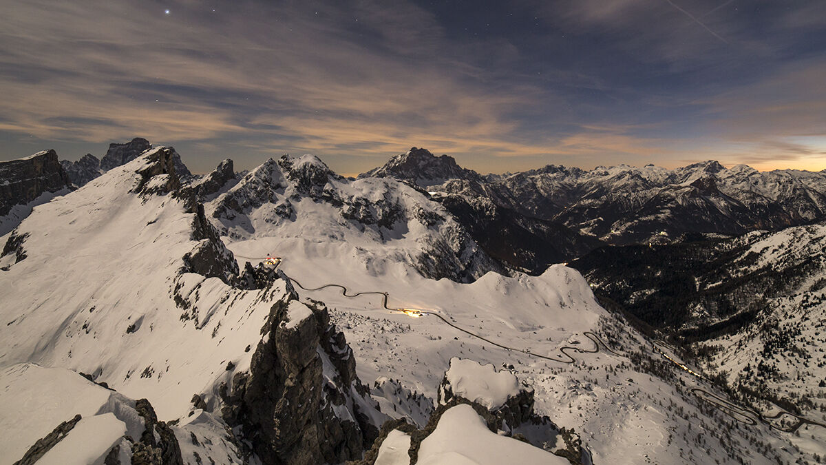 la notte dal Nuvolau