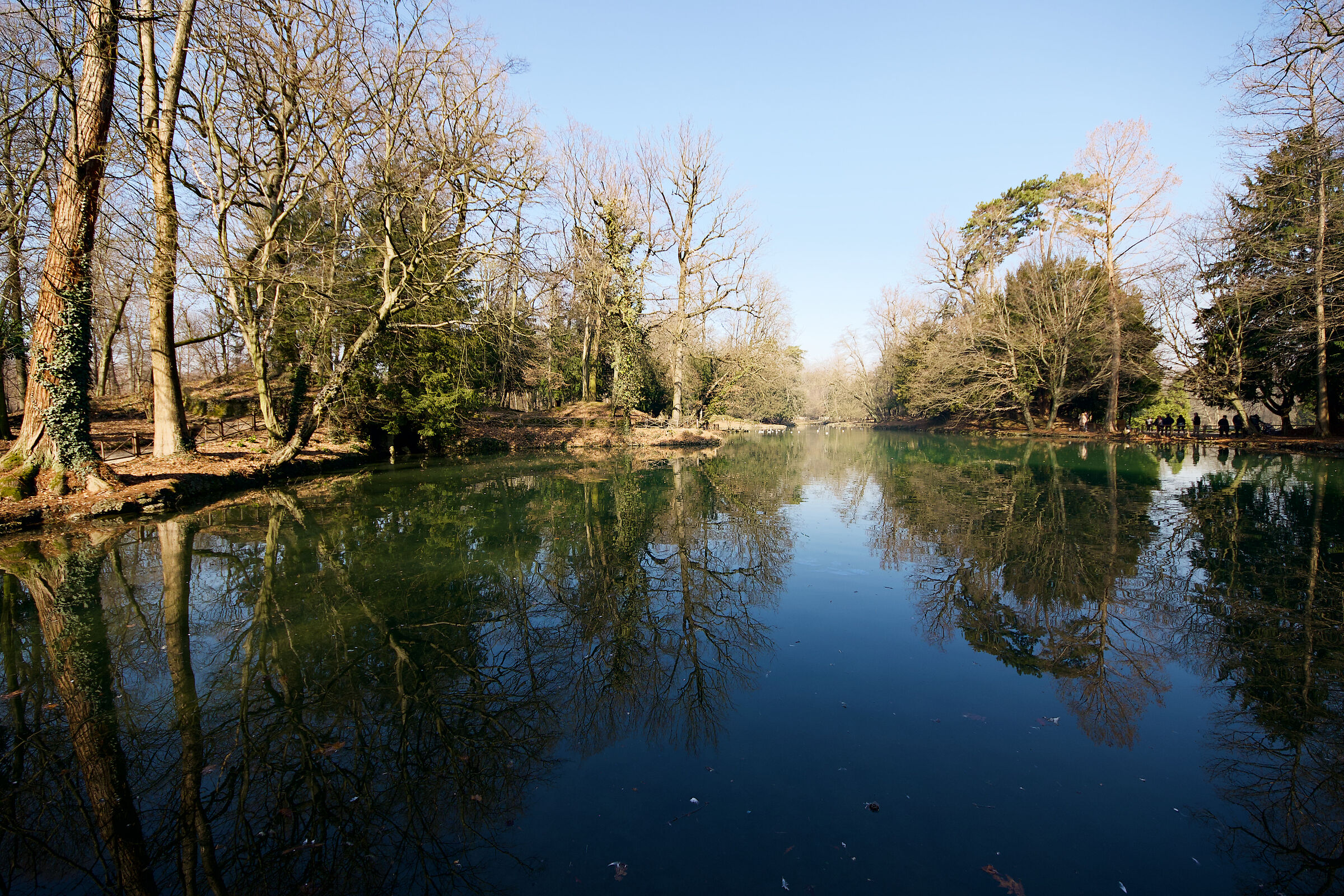 The pond of the Royal Gardens, Monza