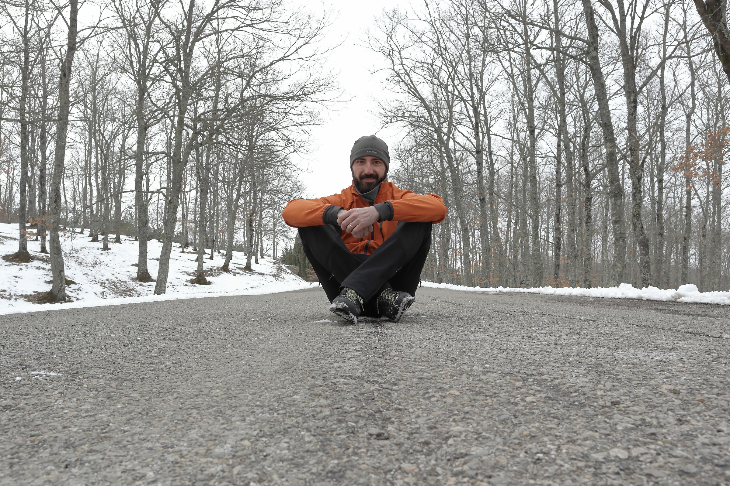 Sitting listening to sounds and silences of nature