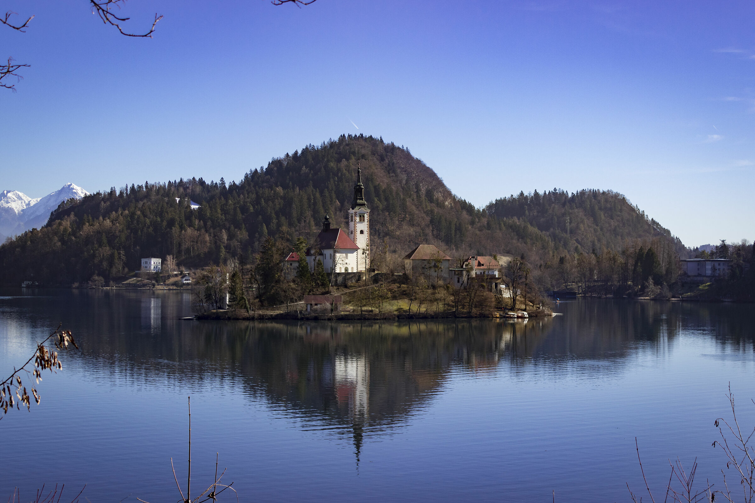Paesaggio sul lago di Bled