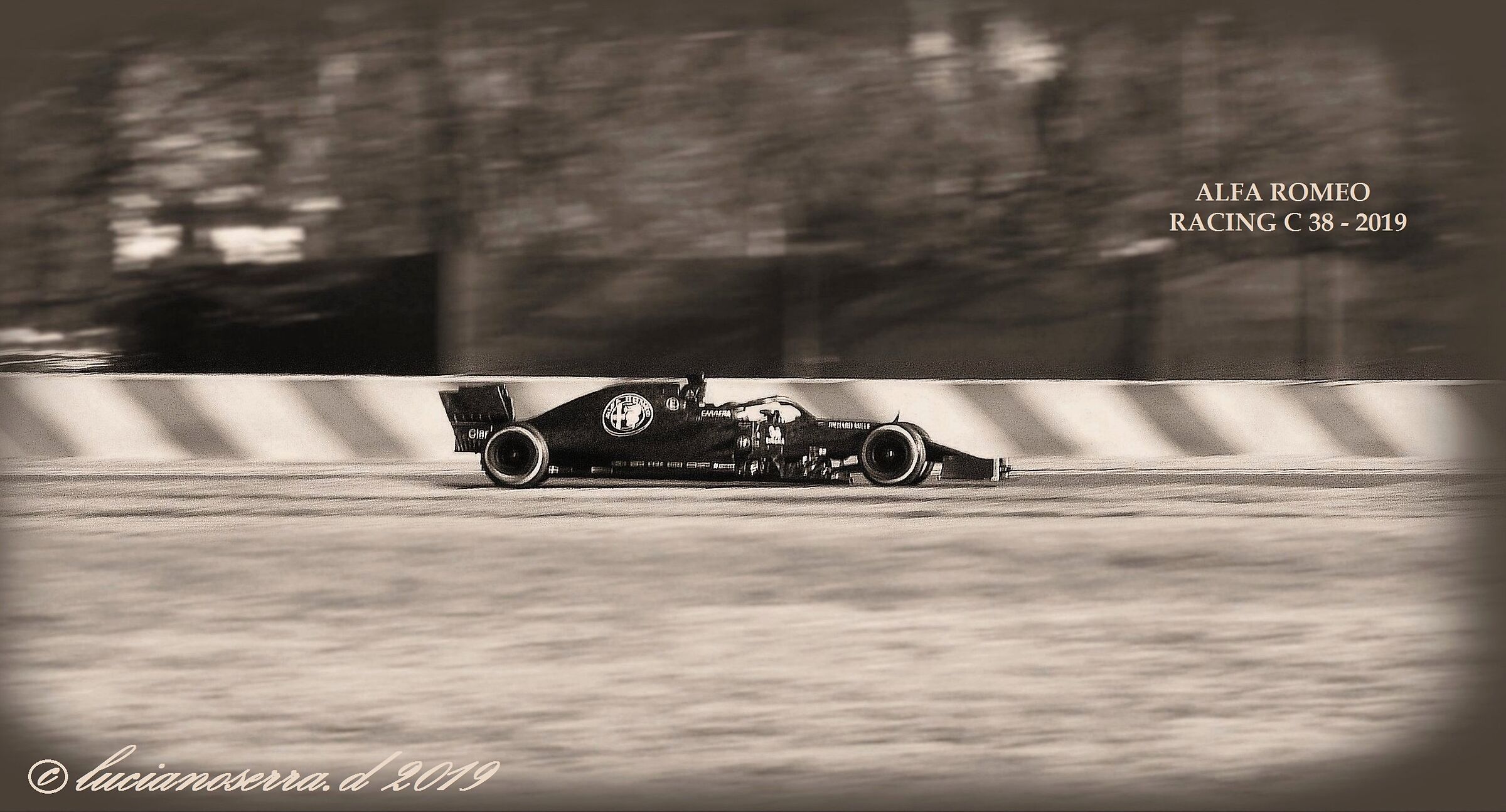 Kimi Raikkonen su Alfa Romeo Racing C 38 - 2019