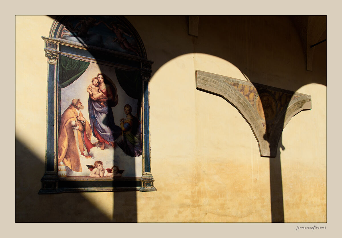 nel chiostro di San Sisto