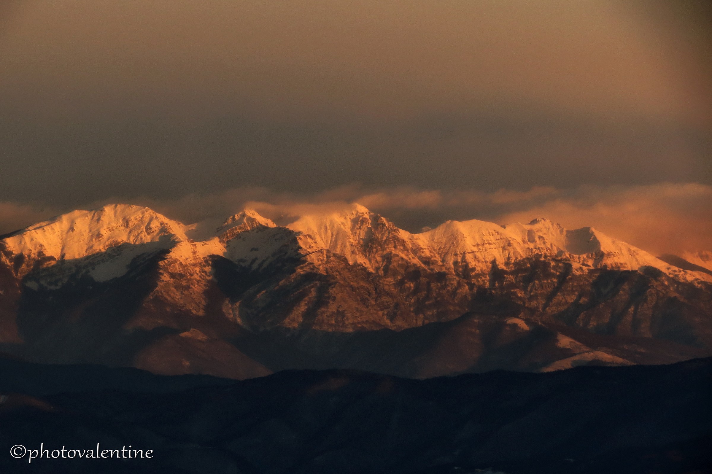 Tramonto sul Monte Orsaro