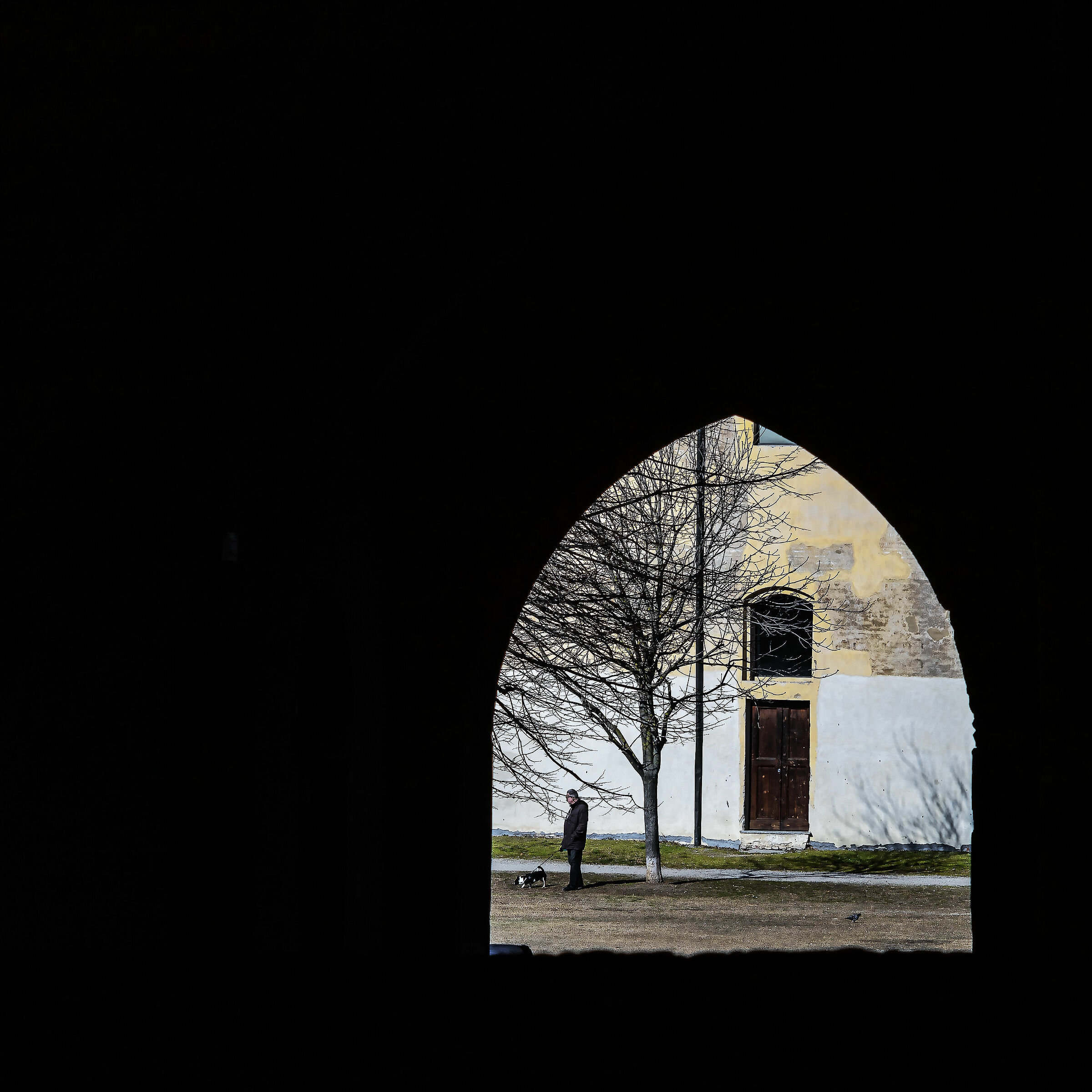 At the bottom of the tunnel