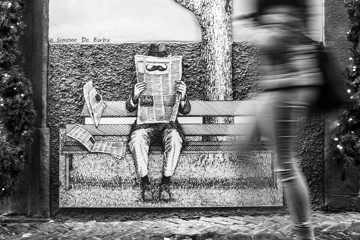 Walking through Bergamo Alta