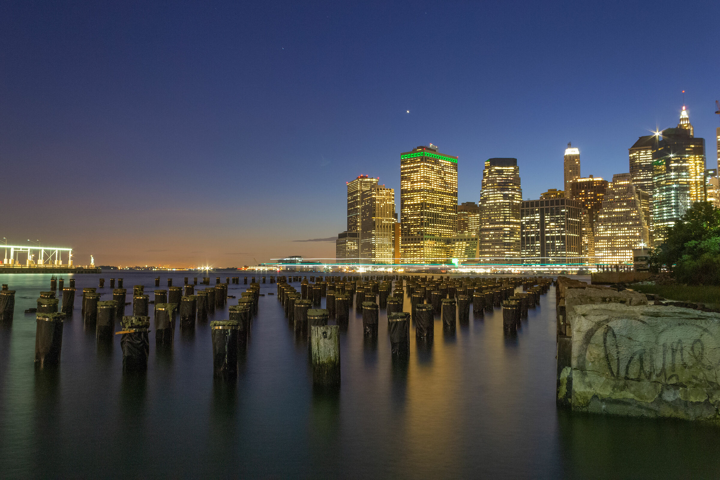 Lunga esposizione da Brooklyn