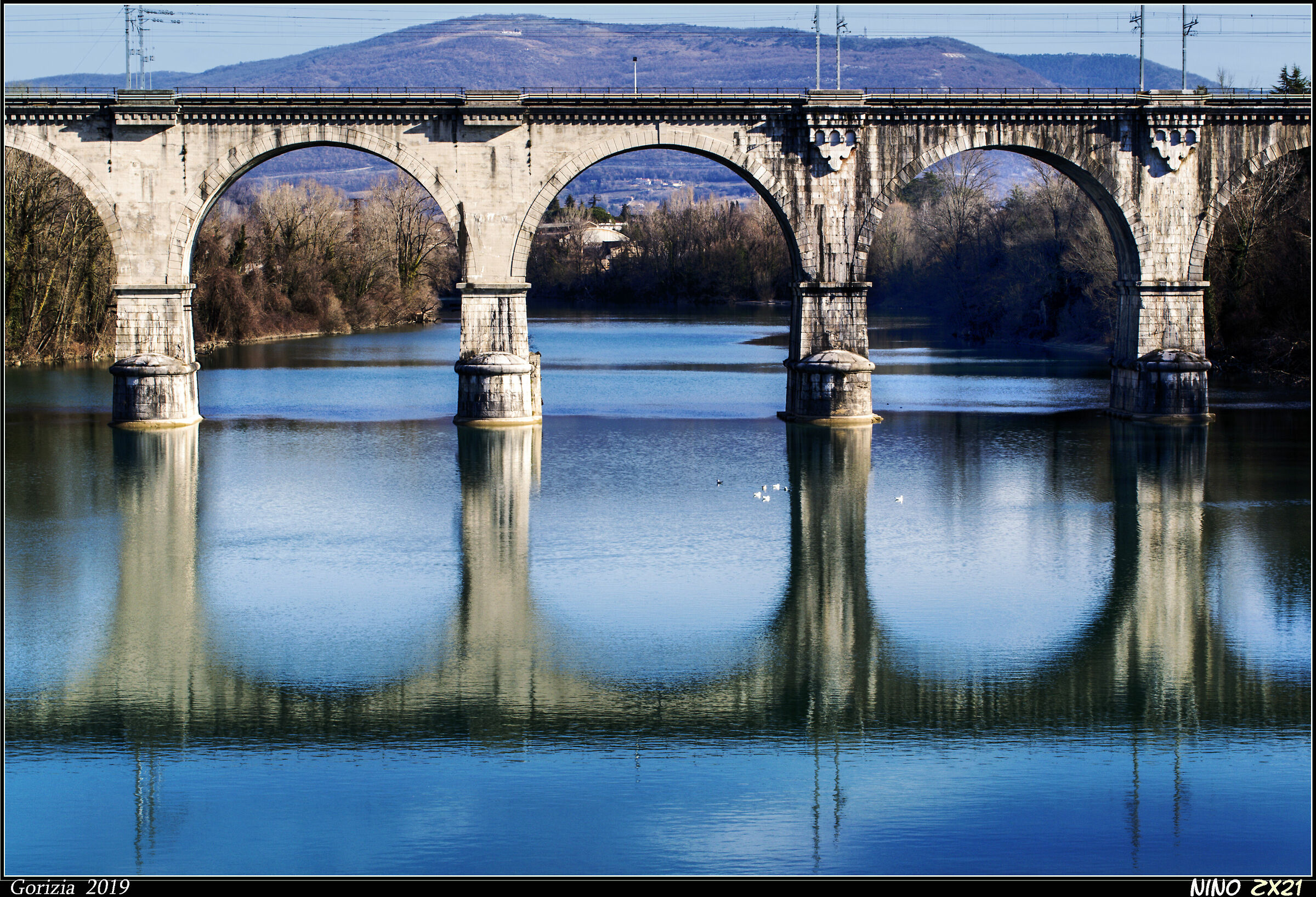 Ponte ferroviario sul fiume Isonzo