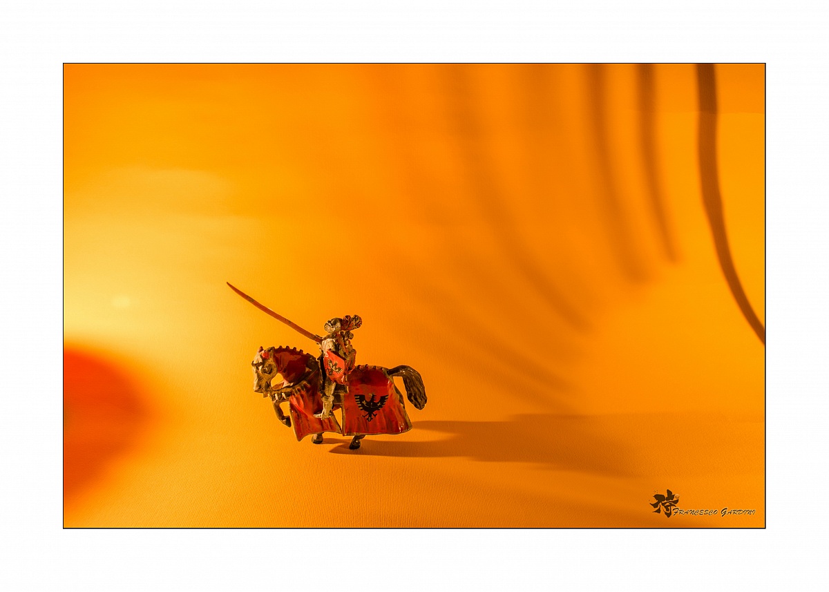 Riding on the sunset