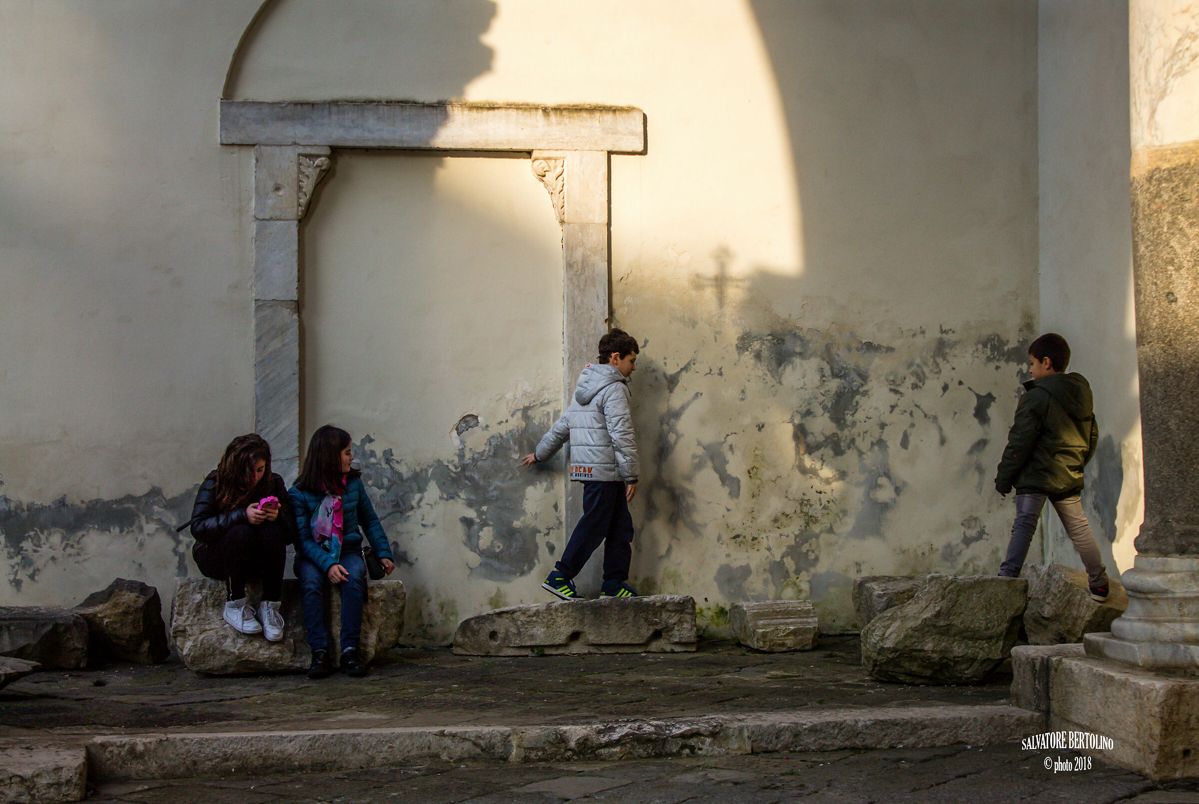 On the churchyard of the cathedral