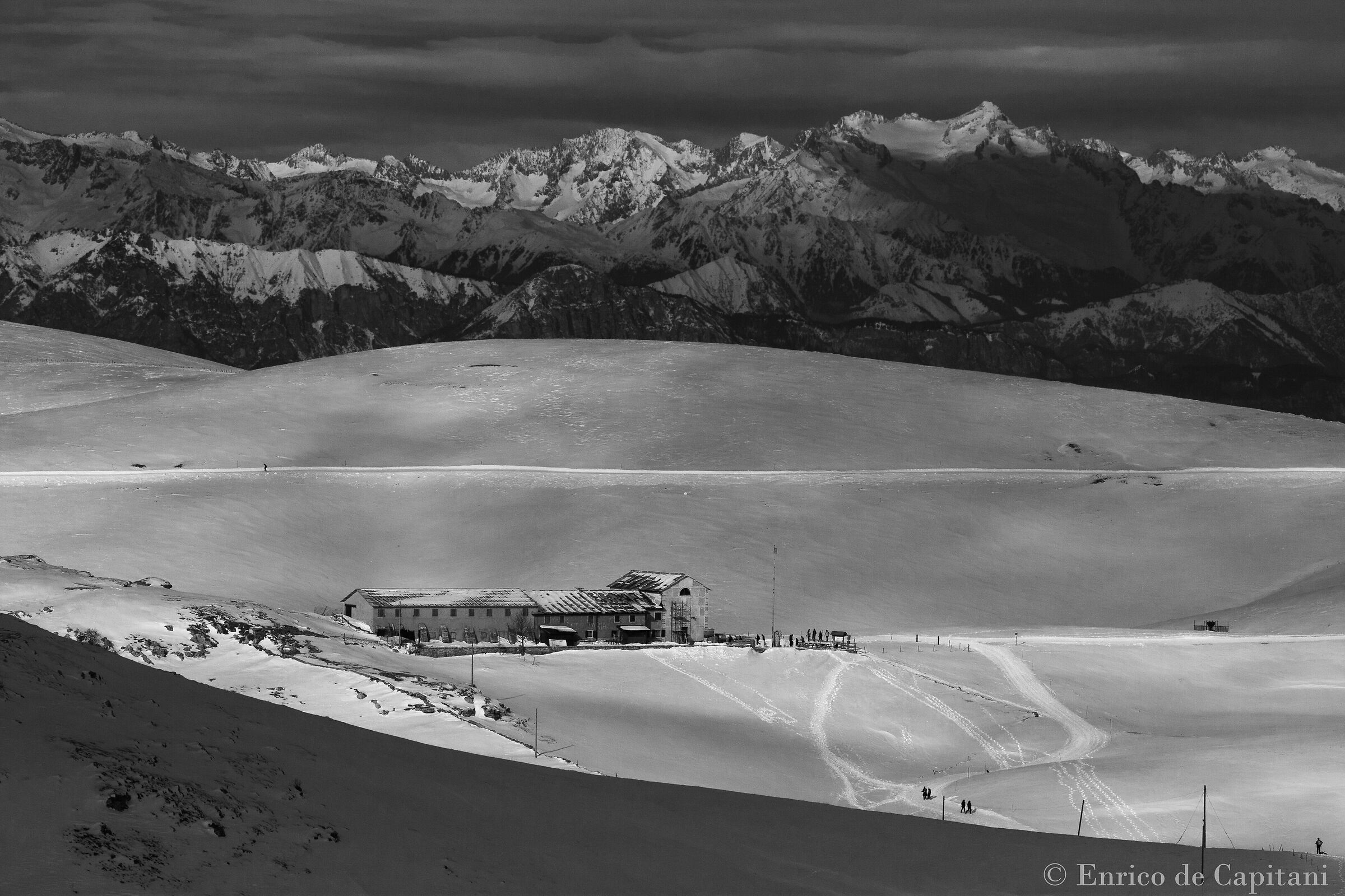 Il rigugio Podestaria in inverno