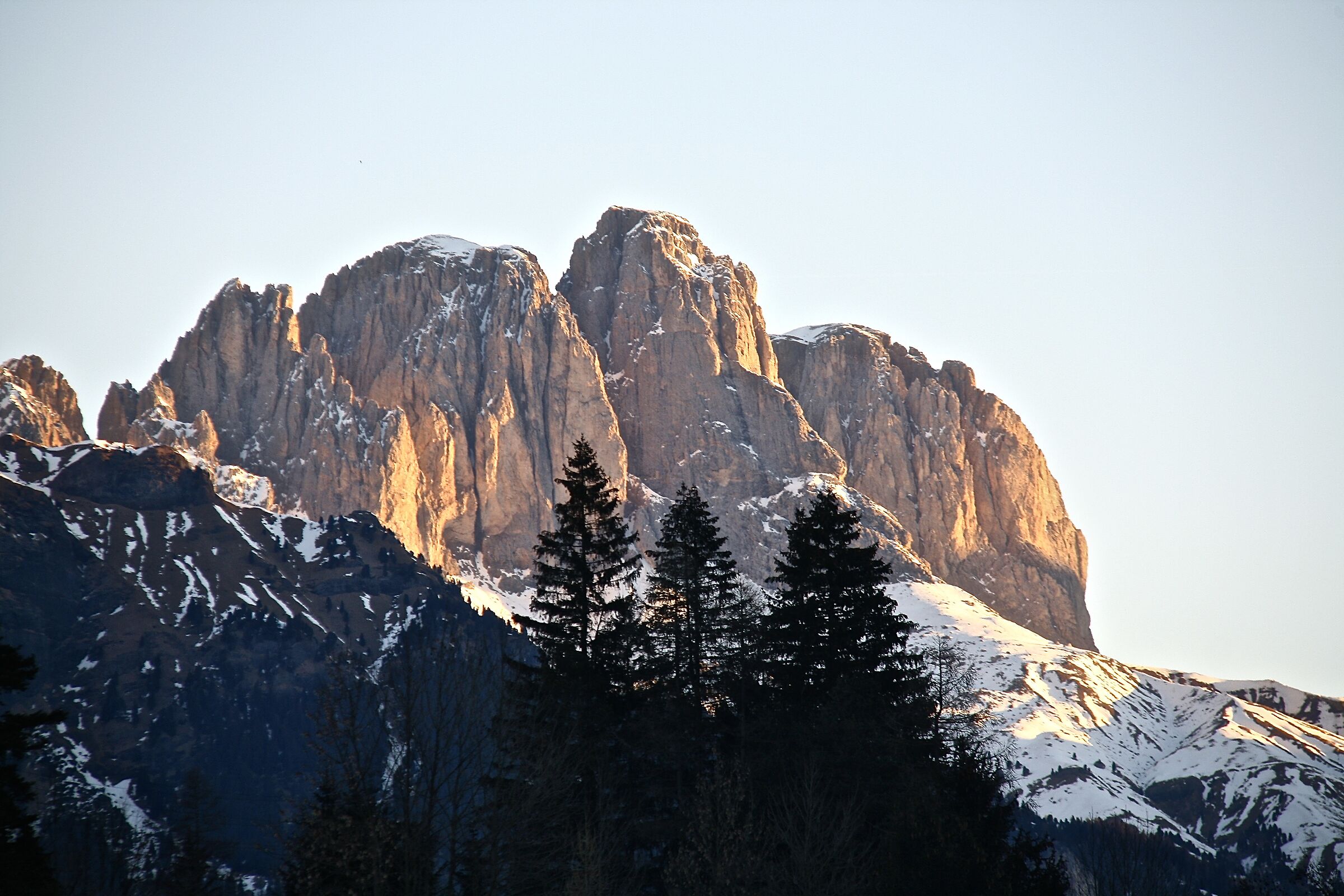 risveglio sul Sassolungo