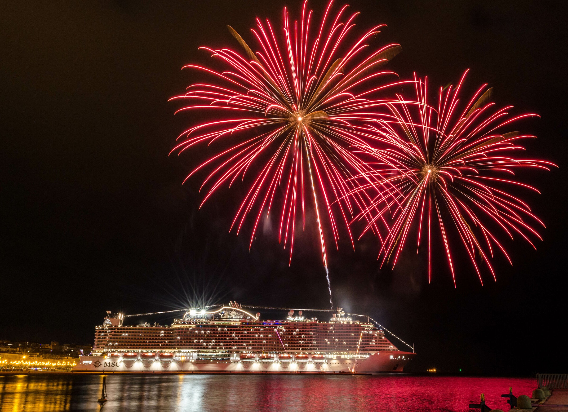 MSC fireworks