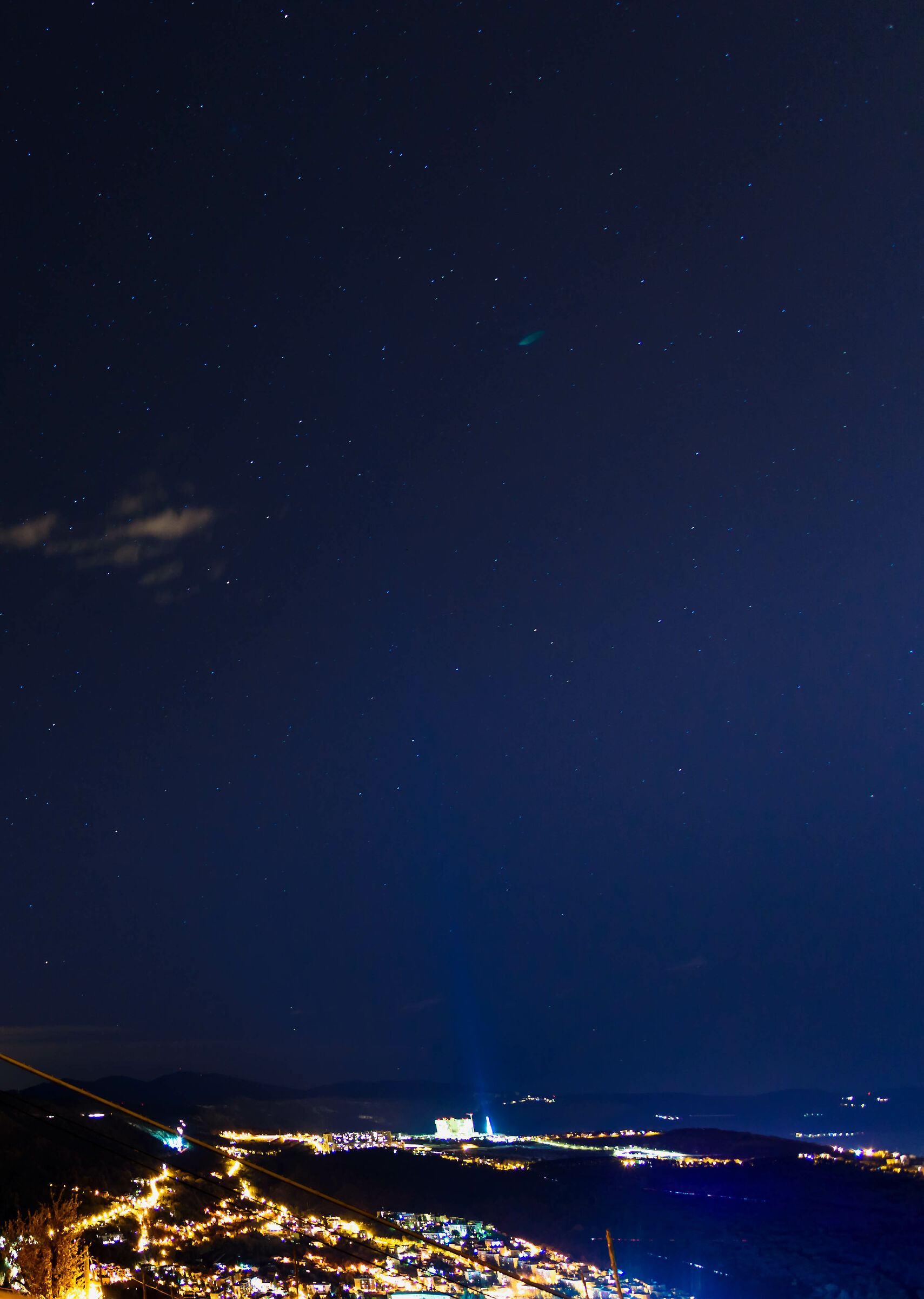 Cometa di Natale sopra Trieste