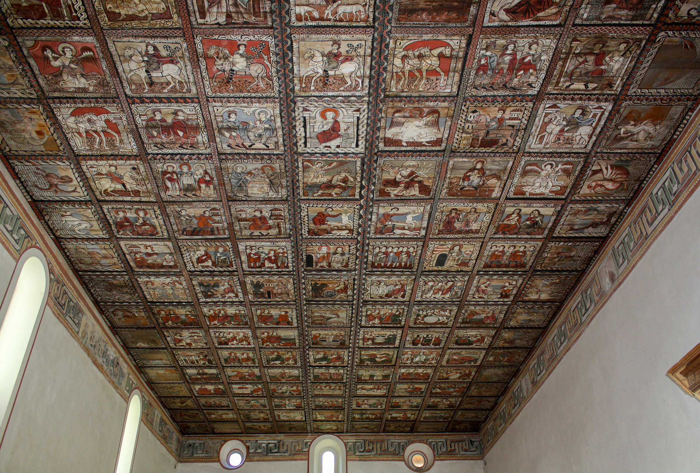 Il soffitto dipinto di San Martino a ZIllis