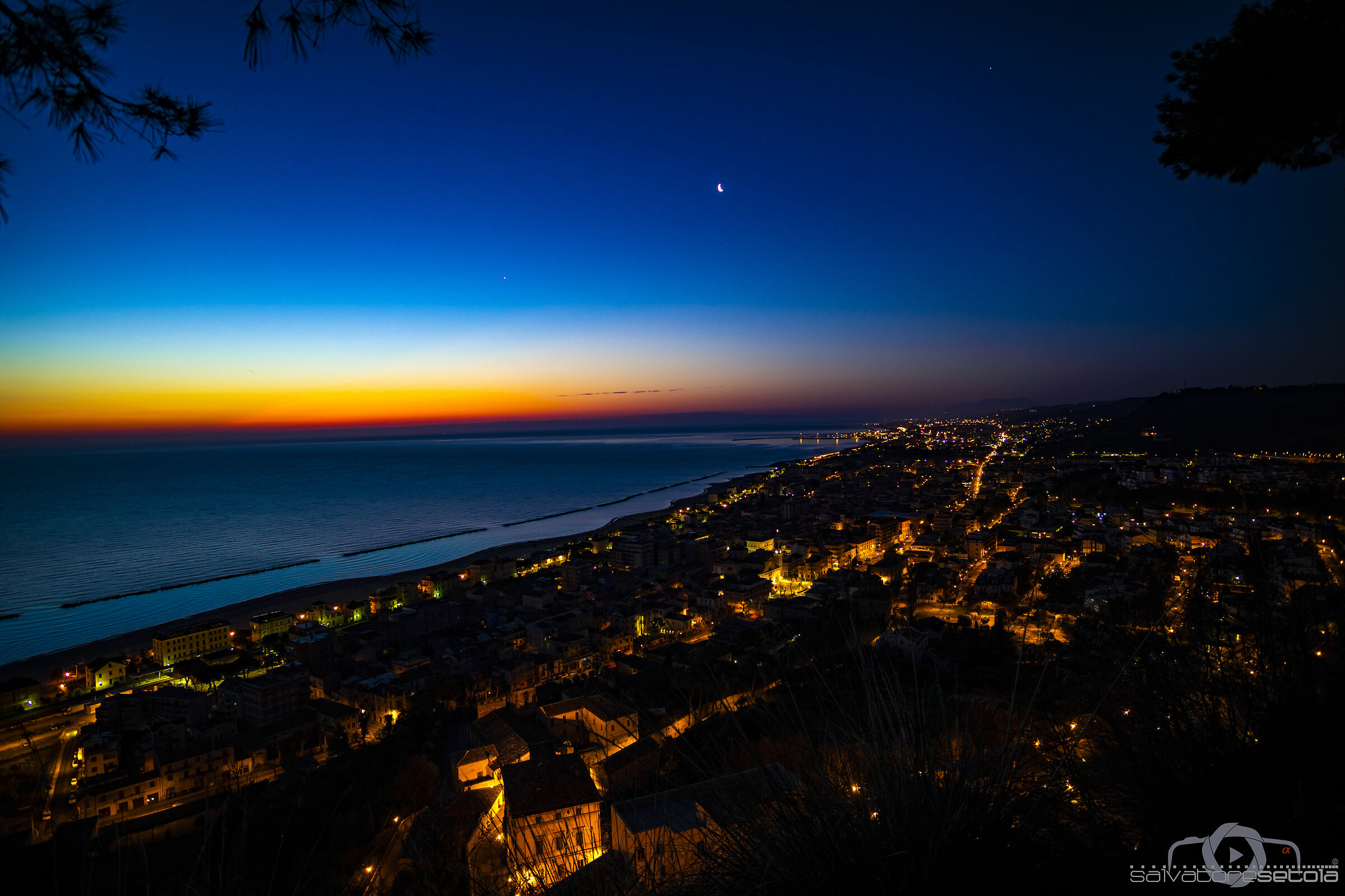 Grottammare before the dawn