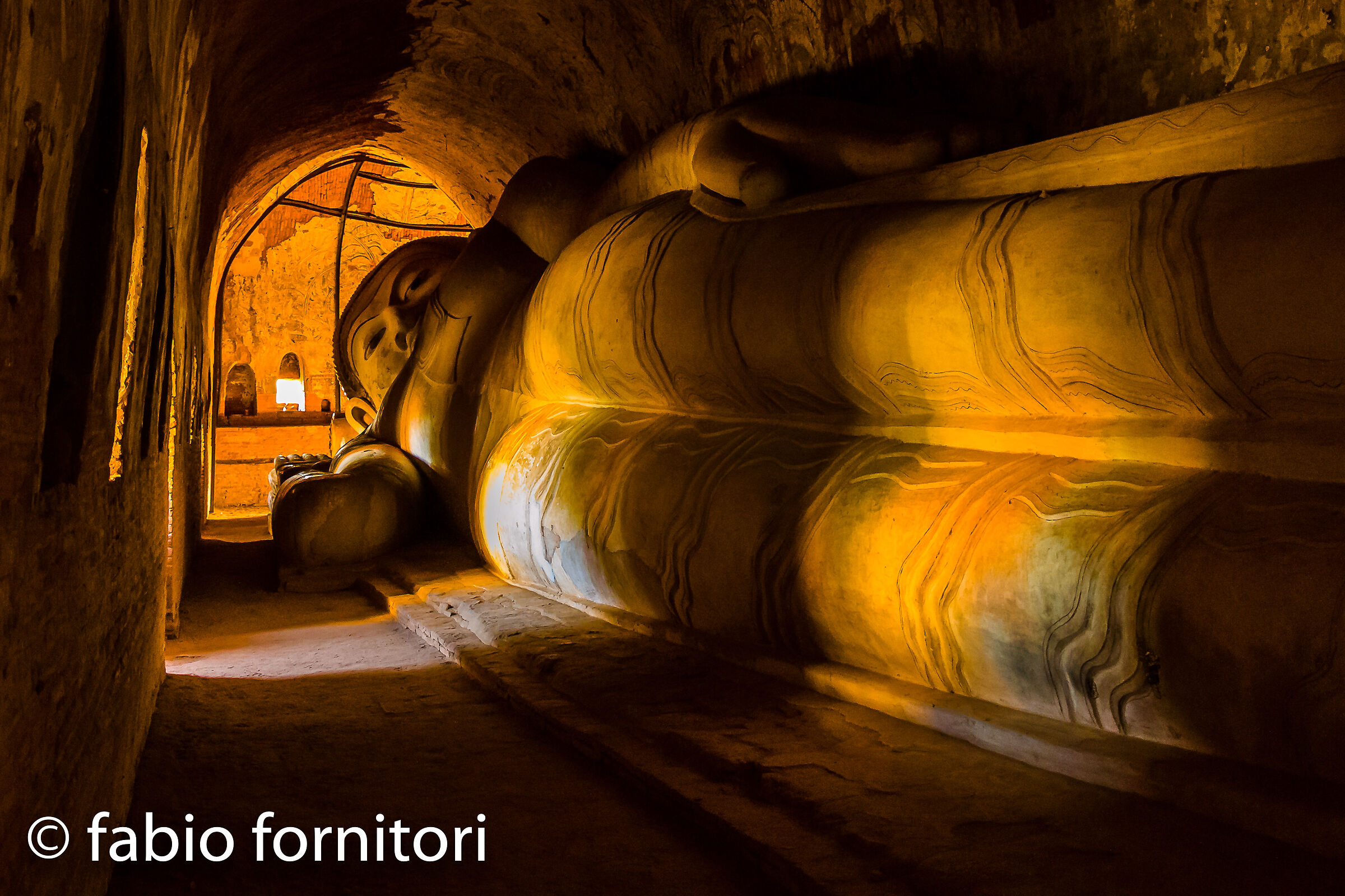 Burma by Bicycle , Bagan Sleeping Buddha, Myanmar, 2009