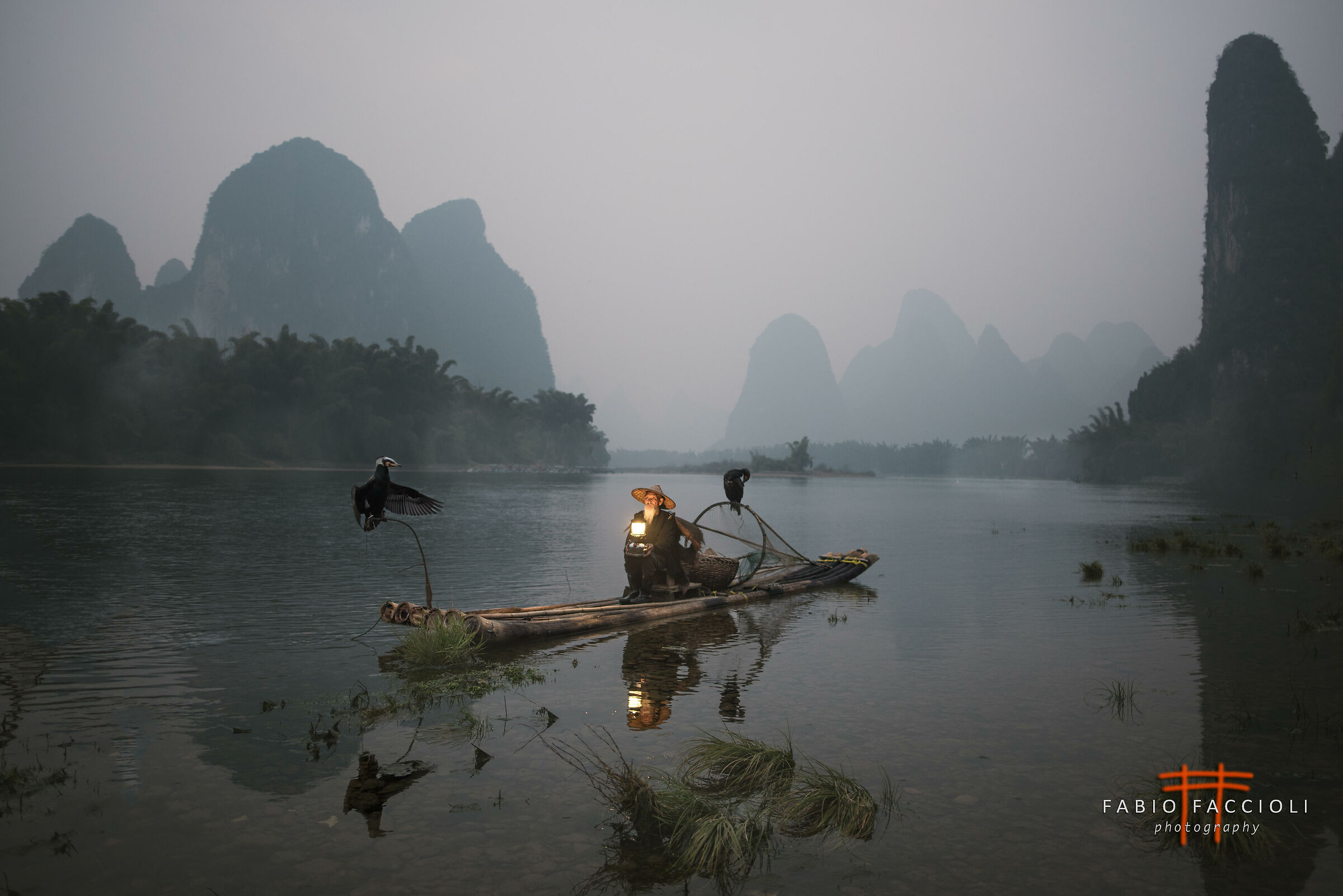 Fisherman in the Yi River
