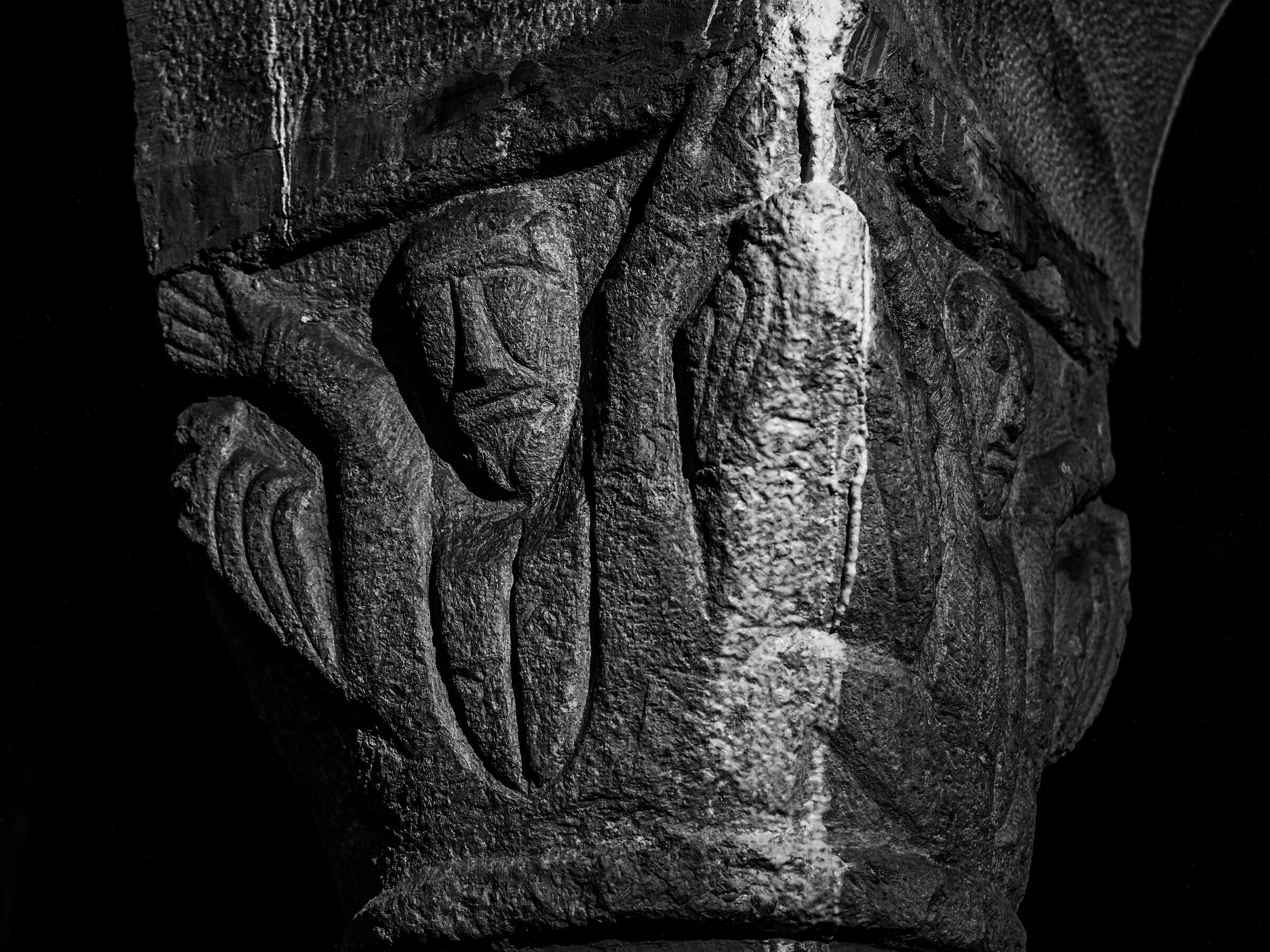 Figura umana nella rotonda di S. Benigno