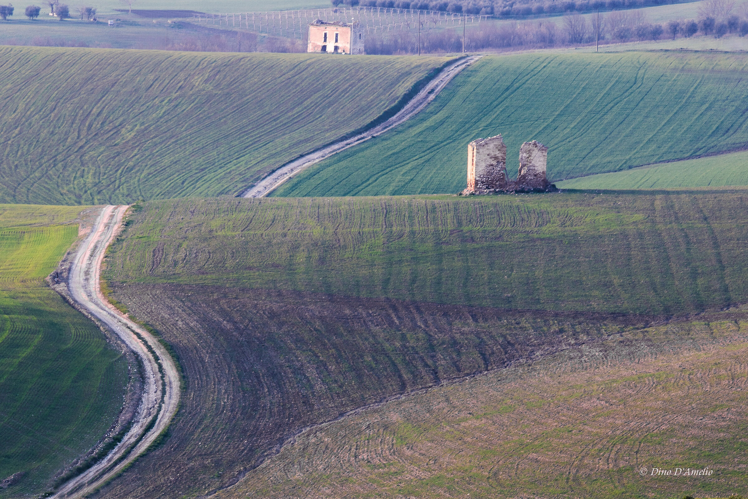 ruderi nelle campagne abruzzesi