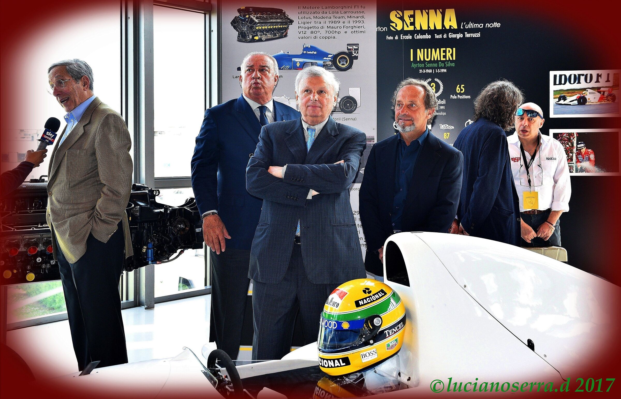 At the inauguration of... Ayrton Senna: The last night