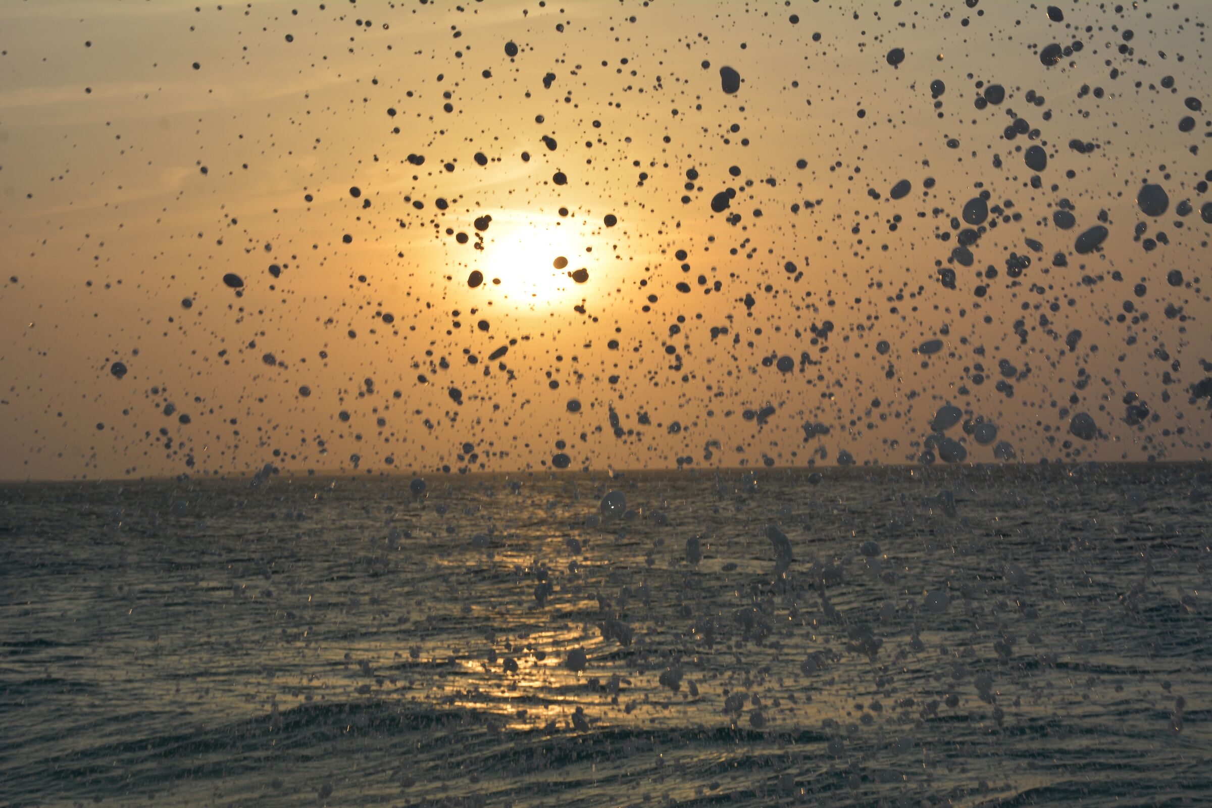 spruzzi sul tramonto