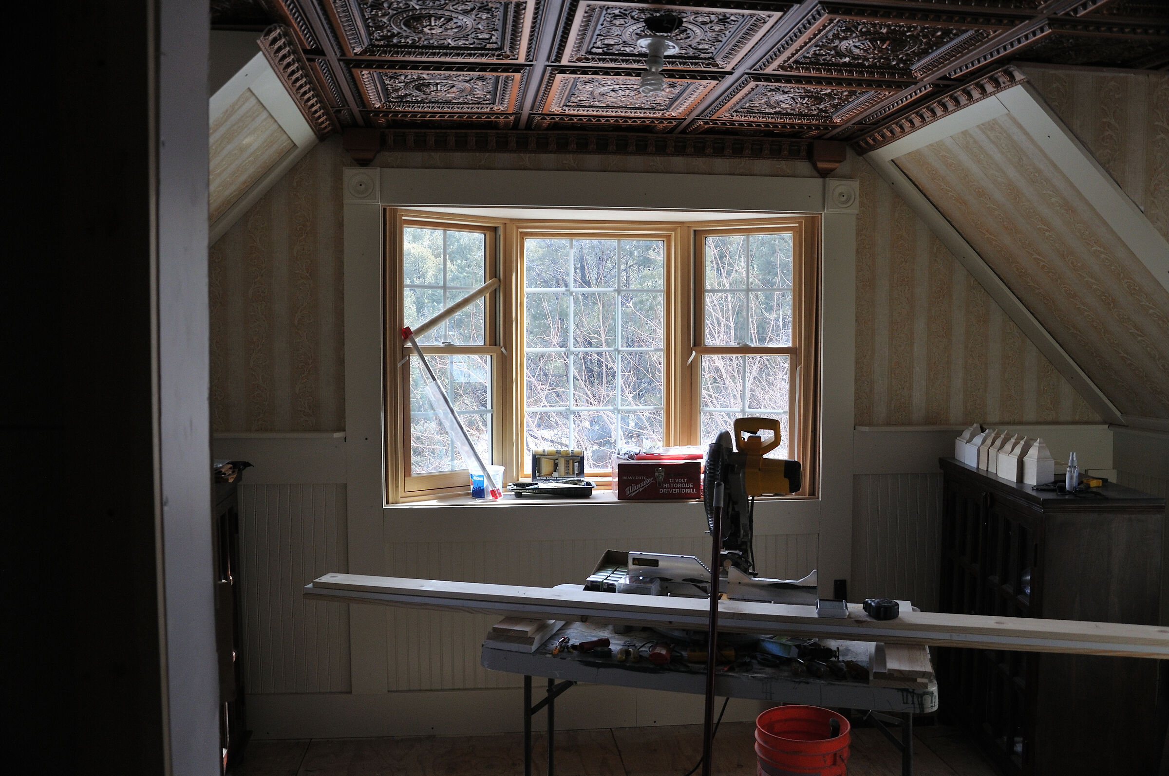 Sala da sole in costruzione